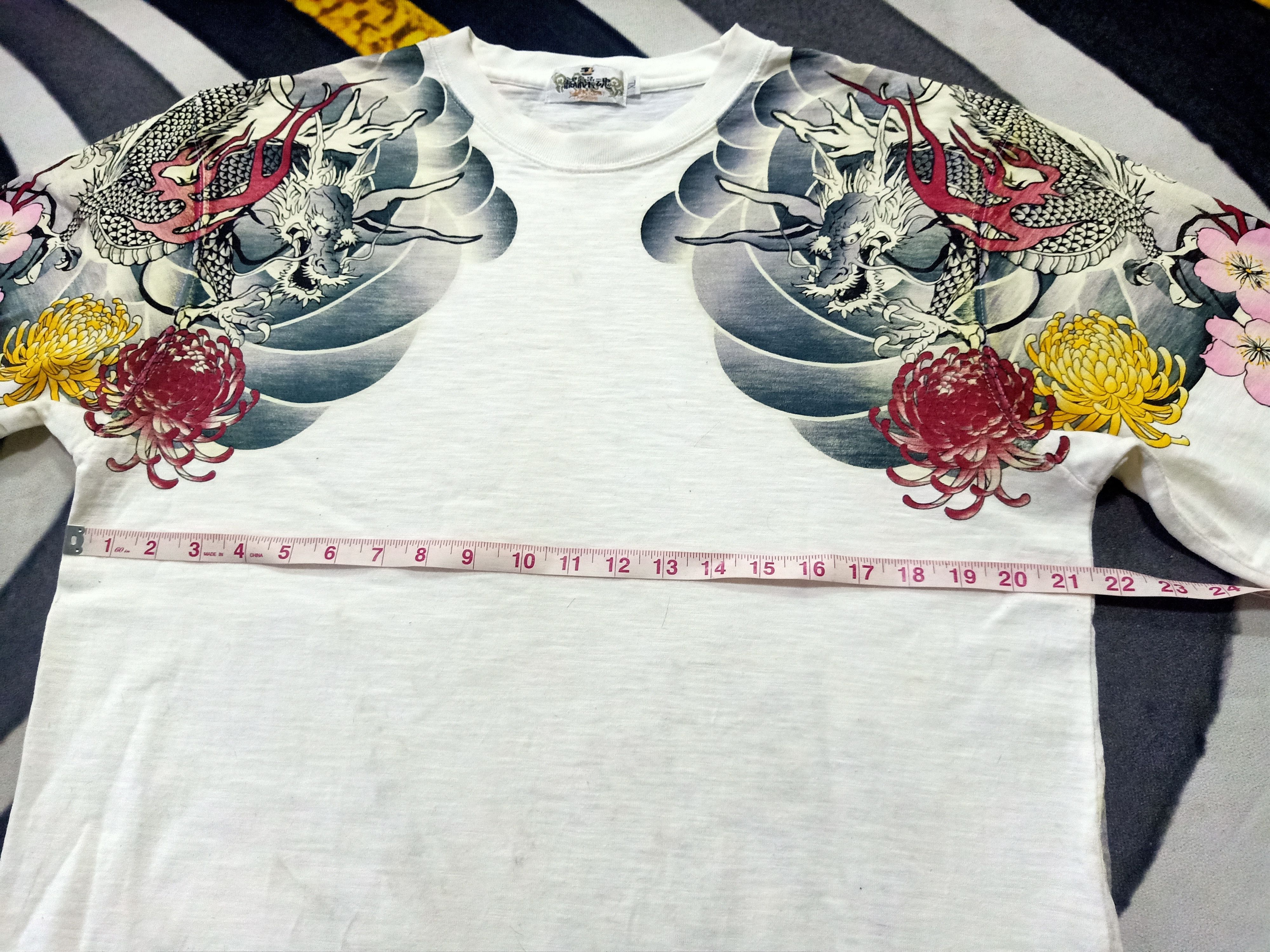 Designer × Japanese Brand KARAKURI TAMASHII Dragon embroidery motive Distressed shirt Size US L / EU 52-54 / 3 - 6 Thumbnail