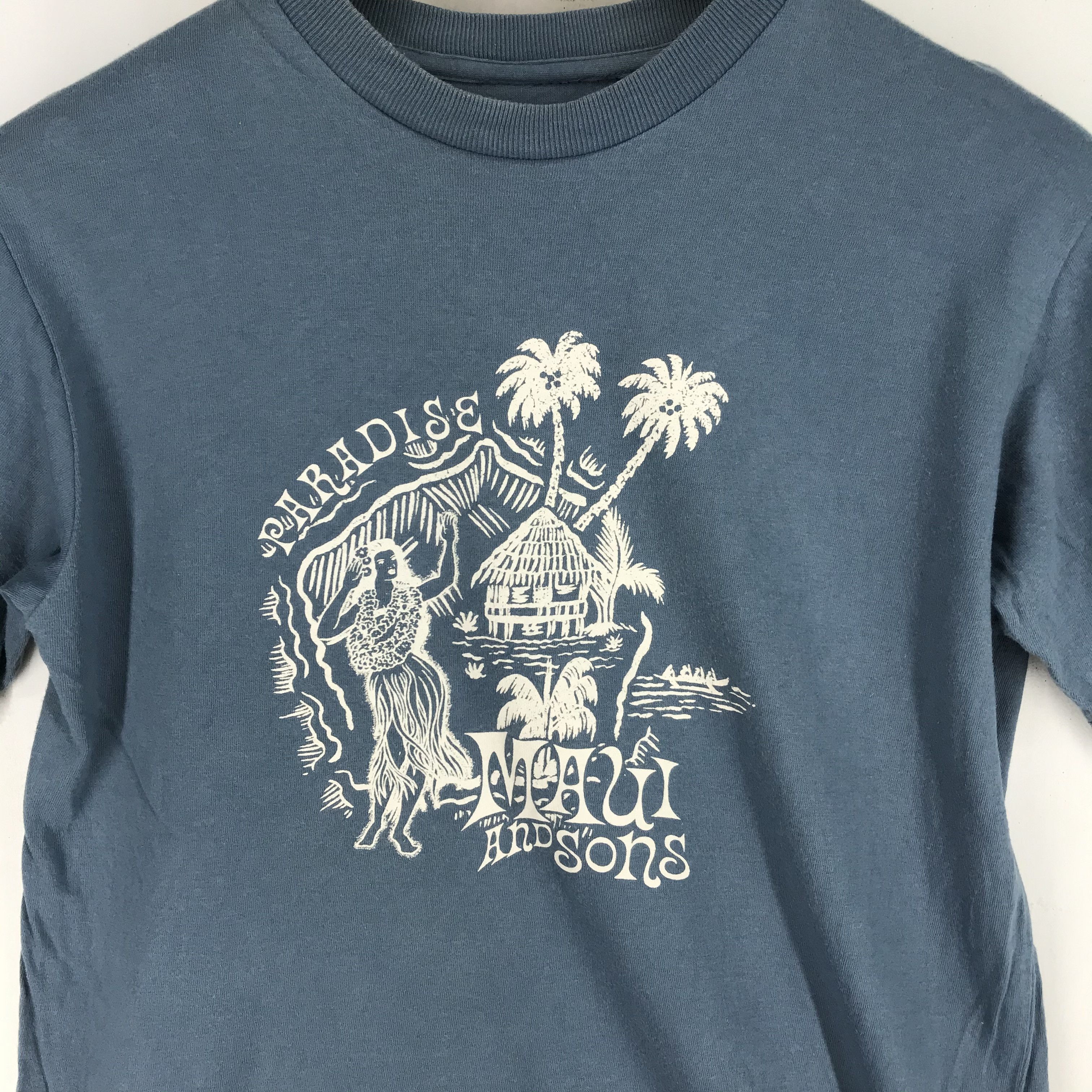 Maui and Sons PARADISE MAUI AND SONS Crew Neck T Shirt #2319-80 Size US S / EU 44-46 / 1 - 3 Thumbnail
