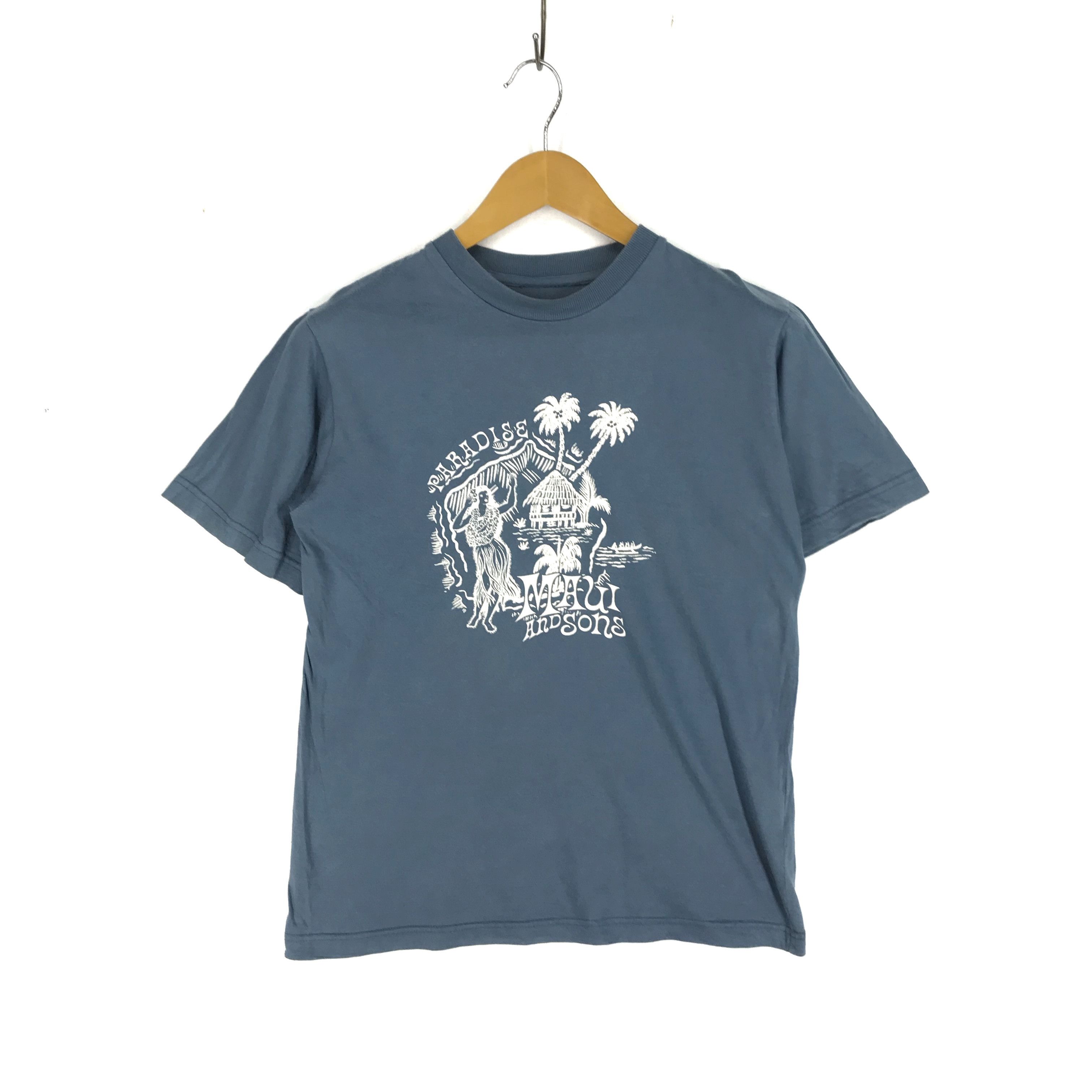 Maui and Sons PARADISE MAUI AND SONS Crew Neck T Shirt #2319-80 Size US S / EU 44-46 / 1 - 1 Thumbnail