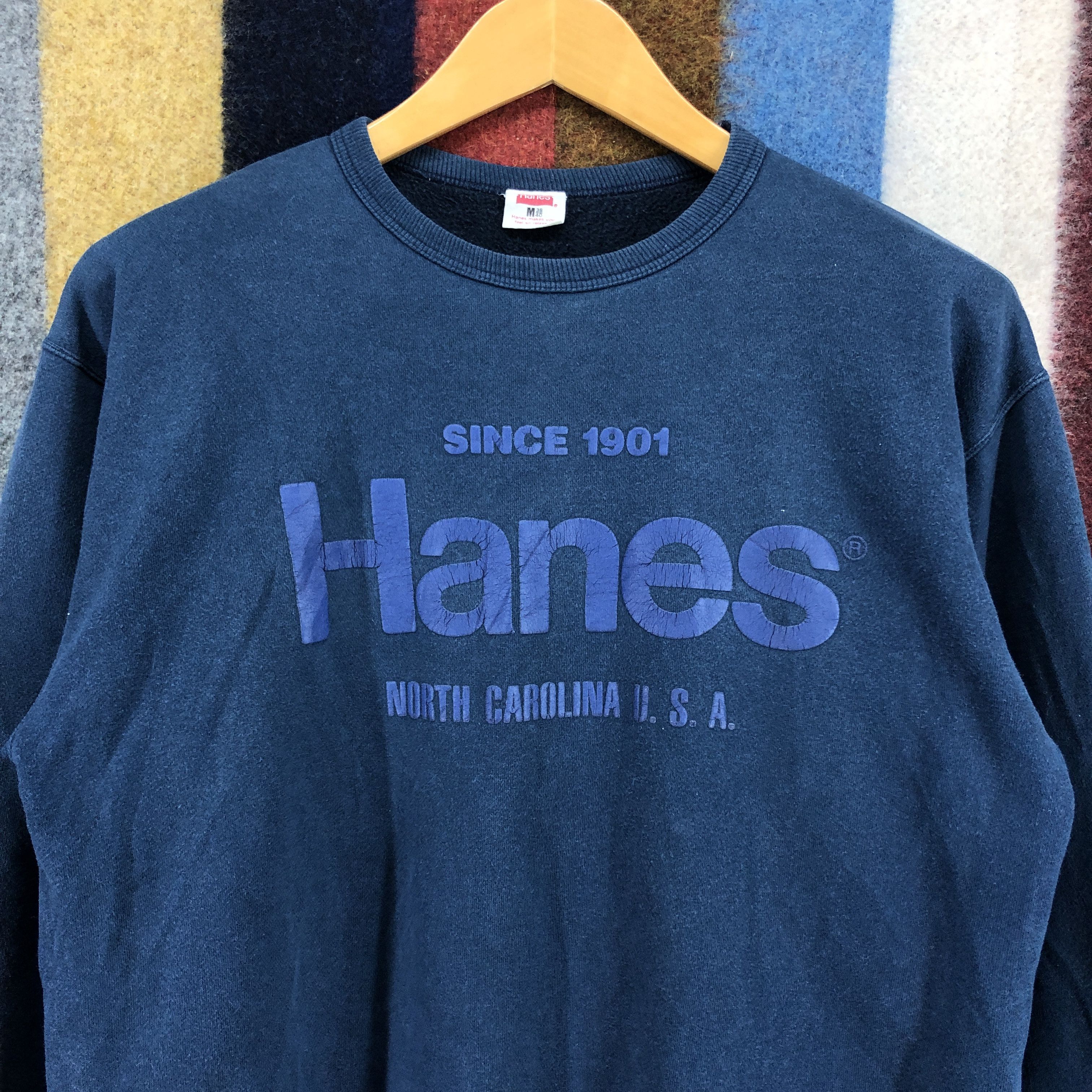 Hanes HANES NORTH CAROLINA Crew Neck Sweatshirt #0710/AE Size US M / EU 48-50 / 2 - 2 Thumbnail