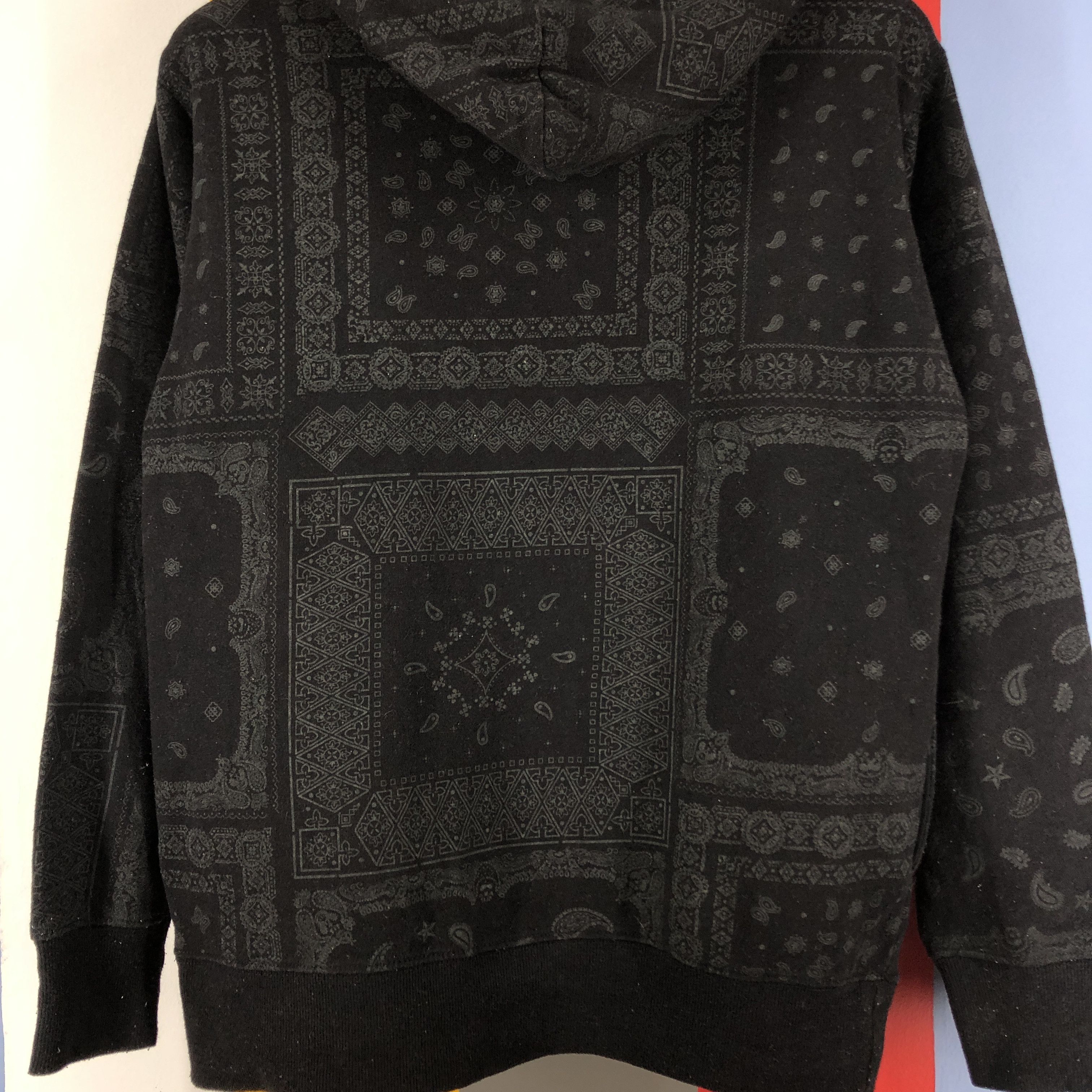 Japanese Brand ILL'S Hoodie Pullove Paisley Design #0829/U Size US S / EU 44-46 / 1 - 11 Thumbnail