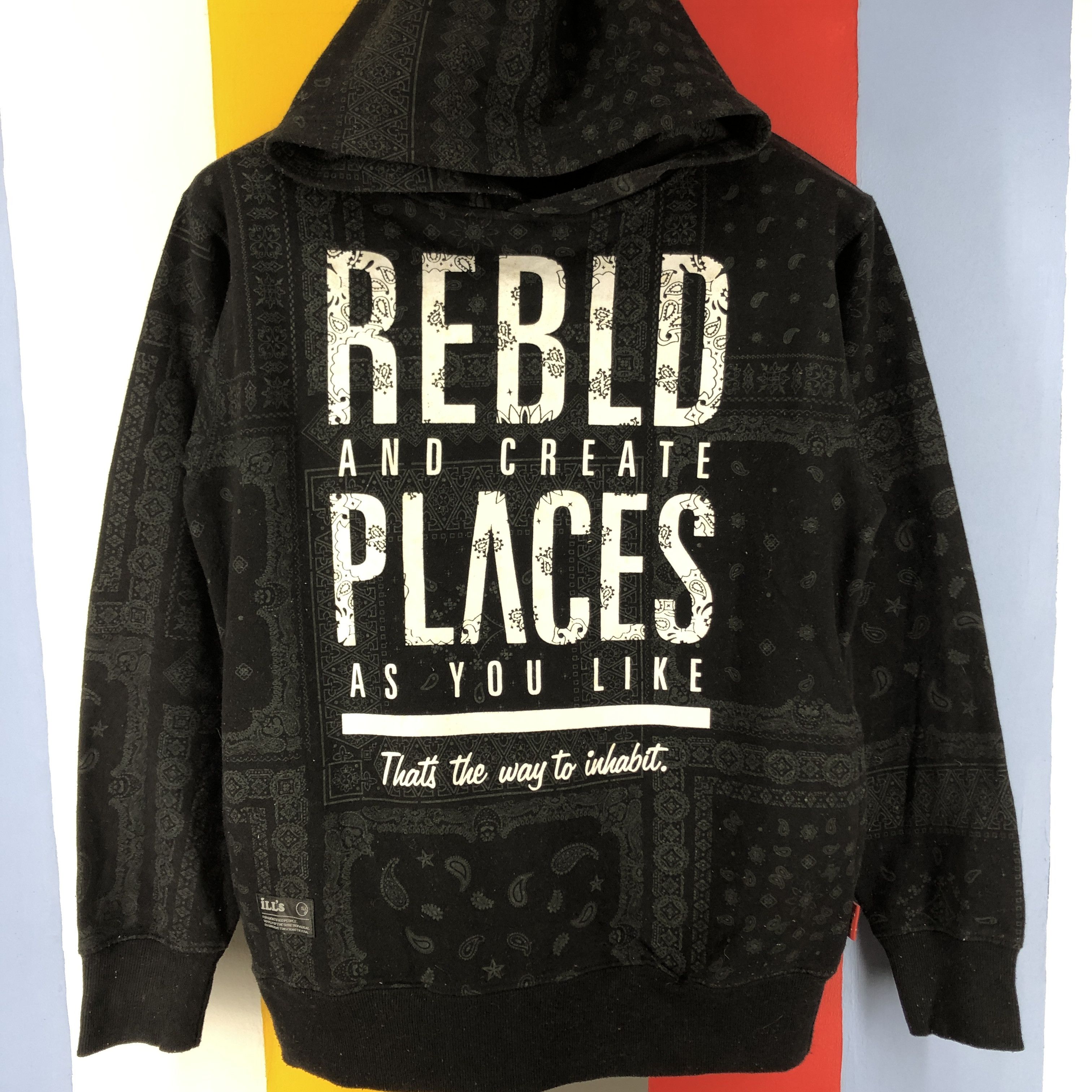 Japanese Brand ILL'S Hoodie Pullove Paisley Design #0829/U Size US S / EU 44-46 / 1 - 3 Thumbnail