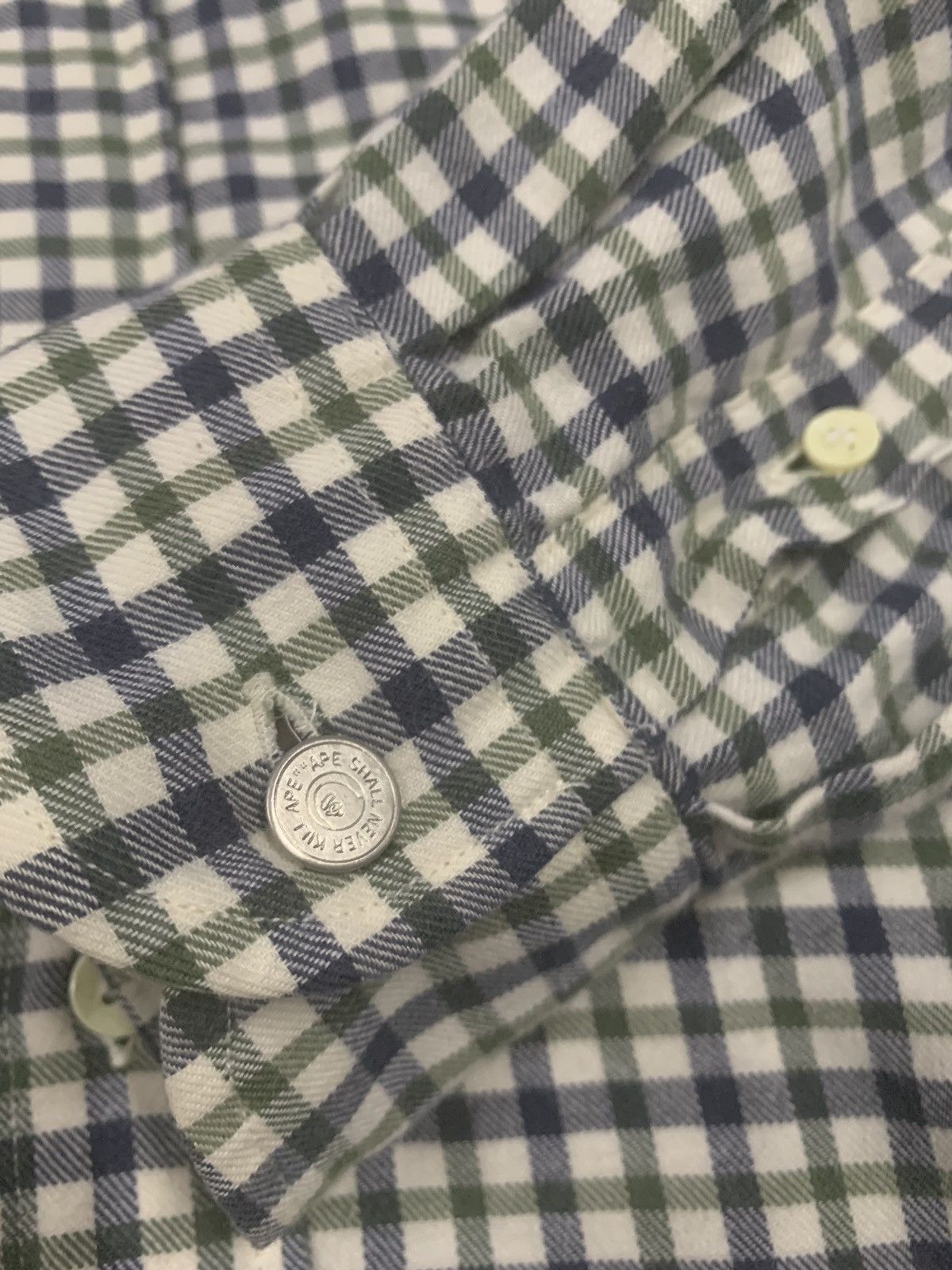 Bape Vintage 90s A Bathing Ape Plaid BD Shirt Size US M / EU 48-50 / 2 - 14 Thumbnail