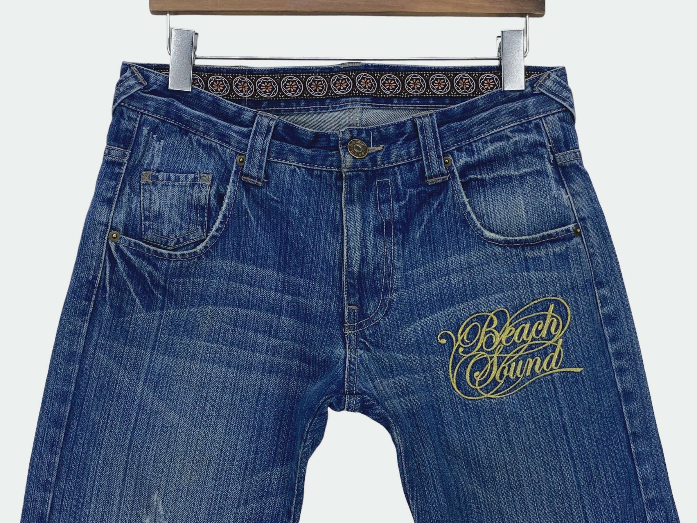 Japanese Brand Beach Sound Denim Jeans Skateboard Surf Jeans Size US 30 / EU 46 - 3 Thumbnail