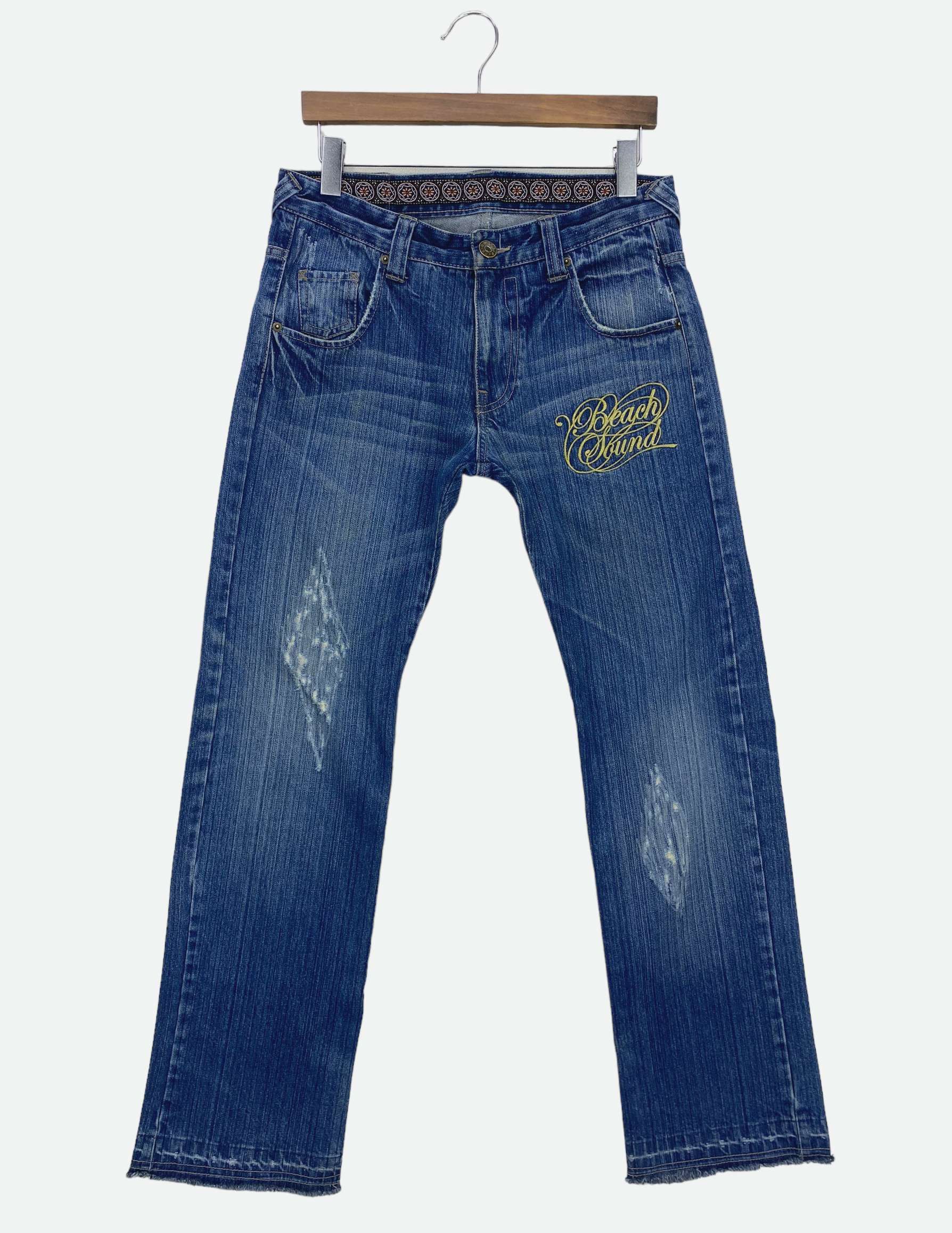Japanese Brand Beach Sound Denim Jeans Skateboard Surf Jeans Size US 30 / EU 46 - 2 Thumbnail