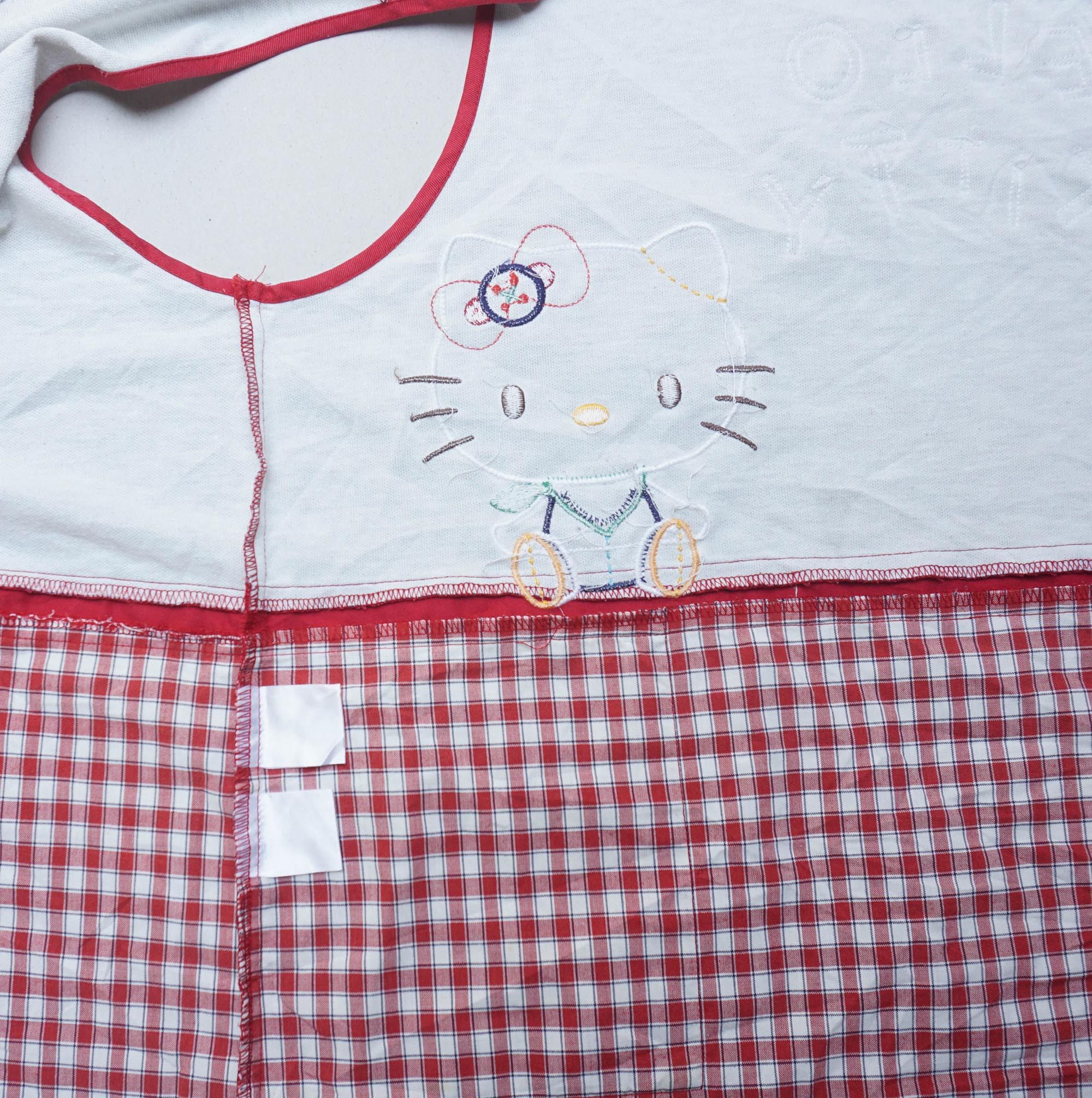 Anime HELLO KITTY Patches Checkered Apron Size ONE SIZE - 11 Thumbnail