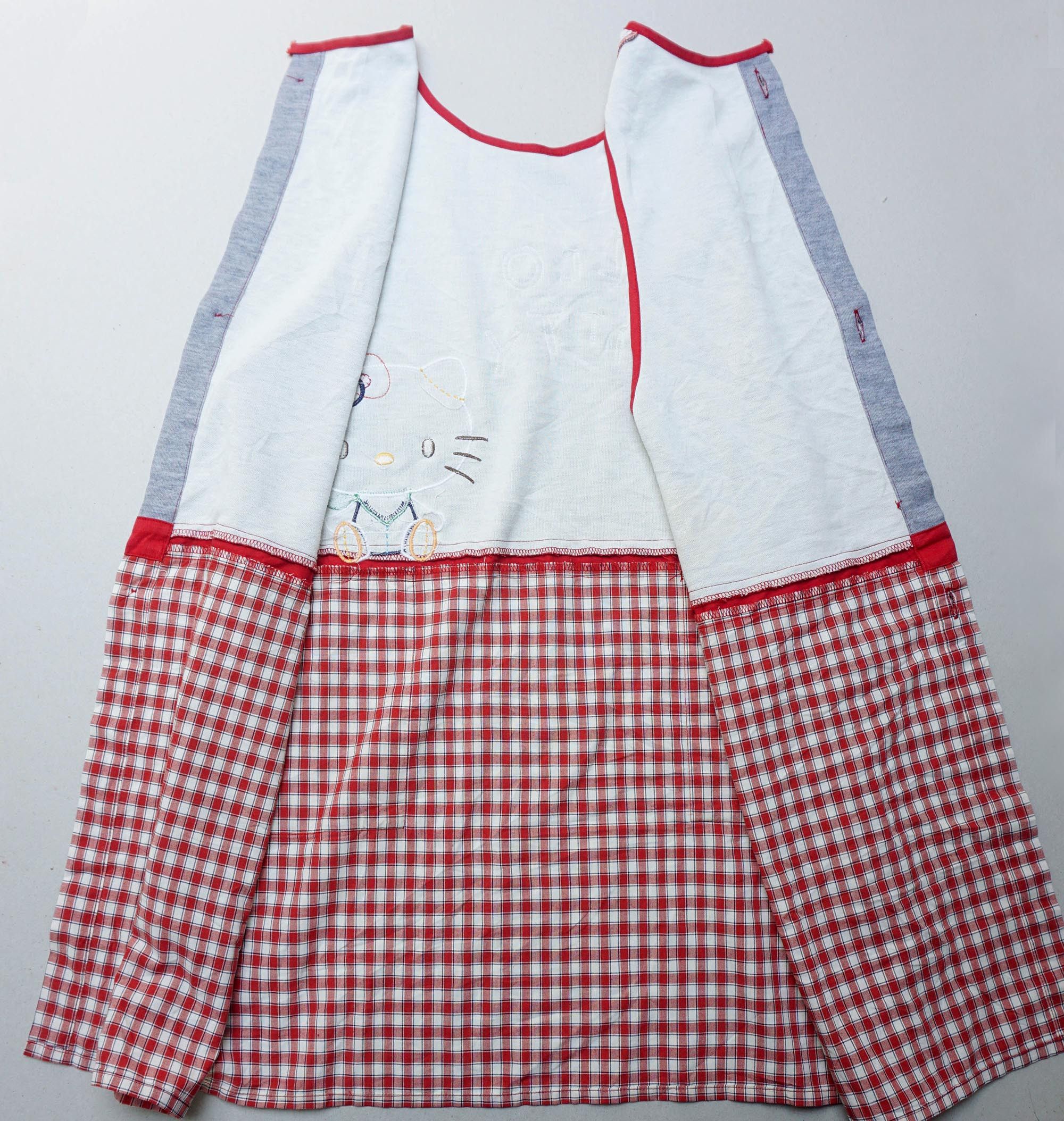 Anime HELLO KITTY Patches Checkered Apron Size ONE SIZE - 10 Thumbnail