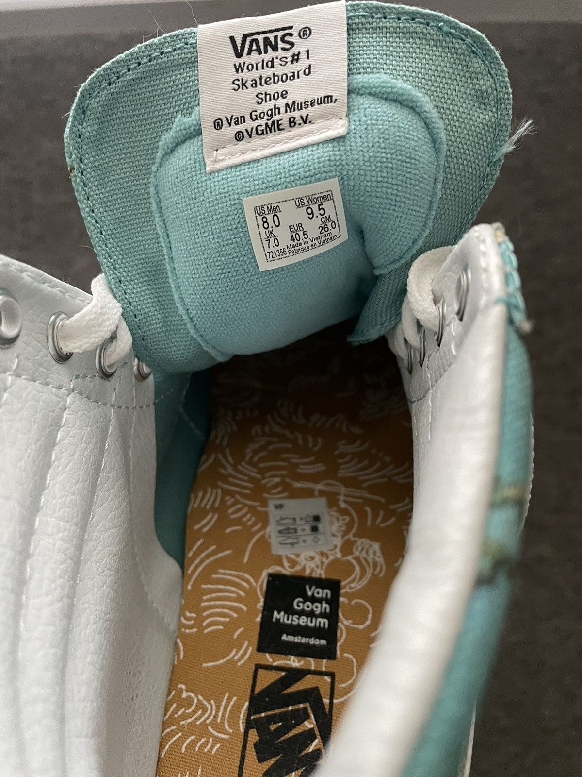 Vans moma Van Gogh almond sk8 hi