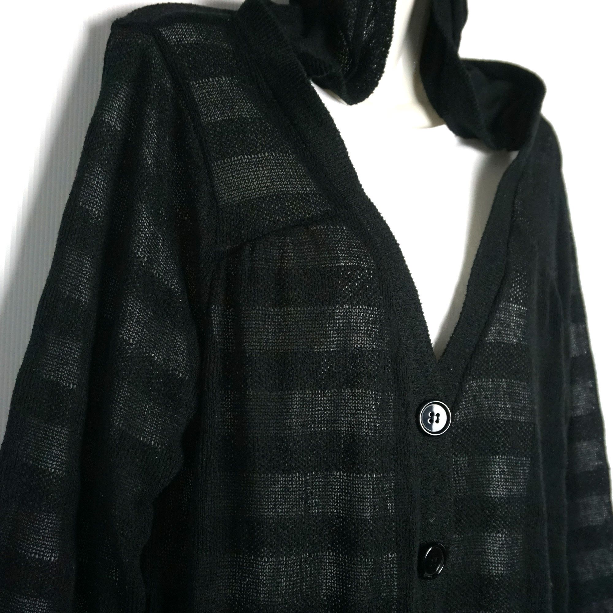 Japanese Brand FORTUNE COOKIES Hooded Long Cardigan Size M / US 6-8 / IT 42-44 - 3 Thumbnail