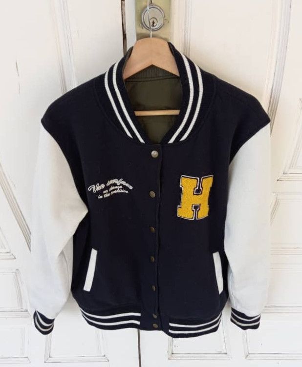 Japanese Brand 💥Need Gone💥Vtg Japanese Brand Embroidery Varsity Bomber Size US M / EU 48-50 / 2 - 1 Thumbnail
