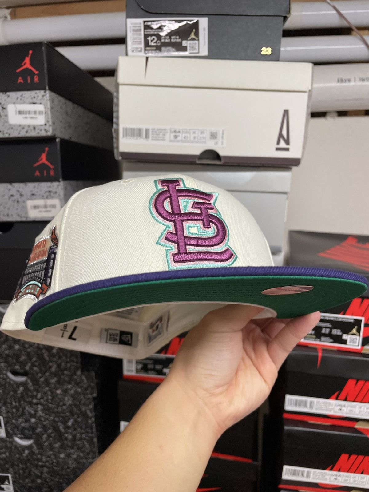 MLB × MyFitteds × New Era 7 1/8 MyFitteds Shinobi Kocho St. Louis Cardinals Busch Size ONE SIZE - 7 Thumbnail