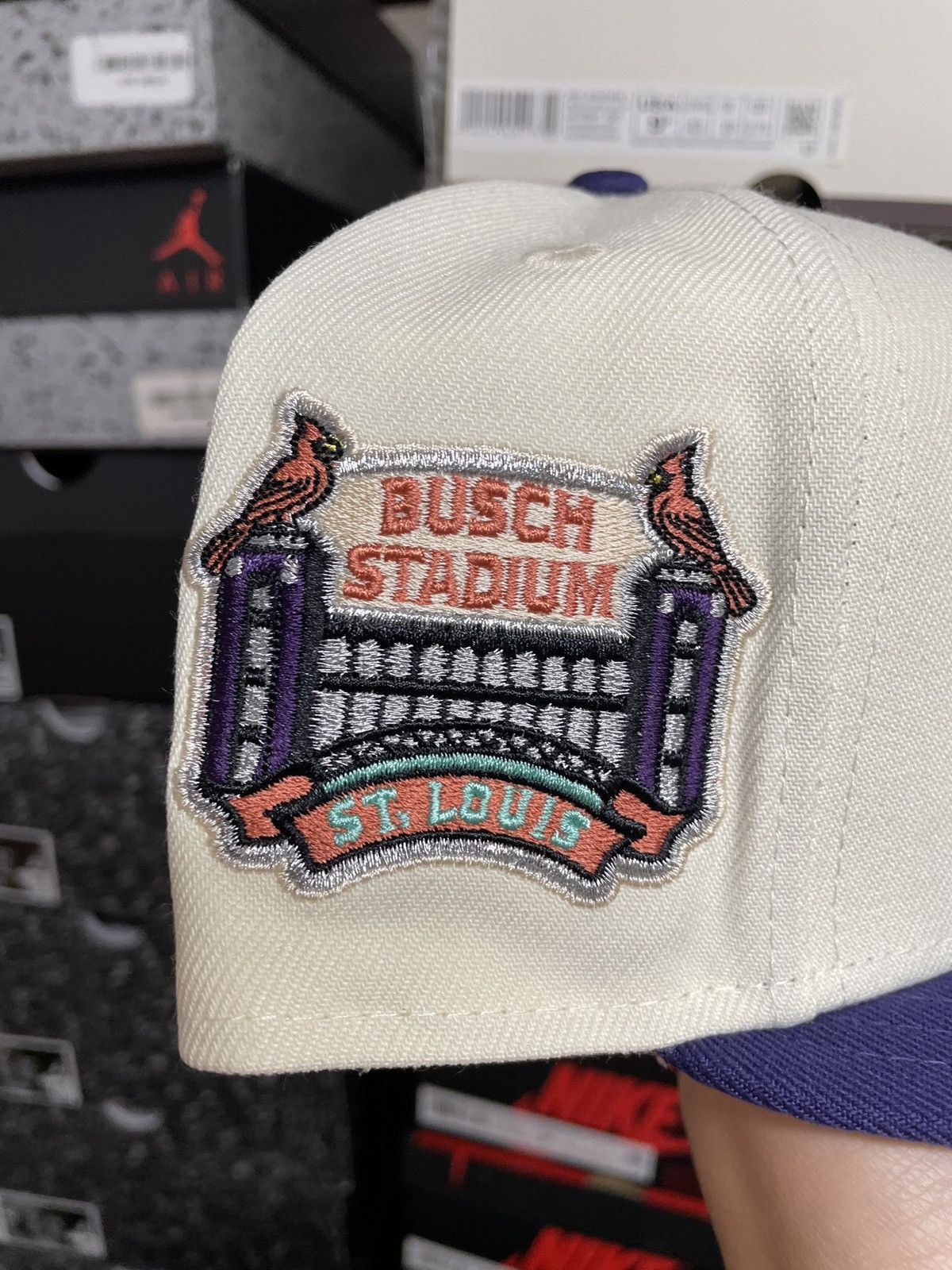 MLB × MyFitteds × New Era 7 1/8 MyFitteds Shinobi Kocho St. Louis Cardinals Busch Size ONE SIZE - 4 Thumbnail