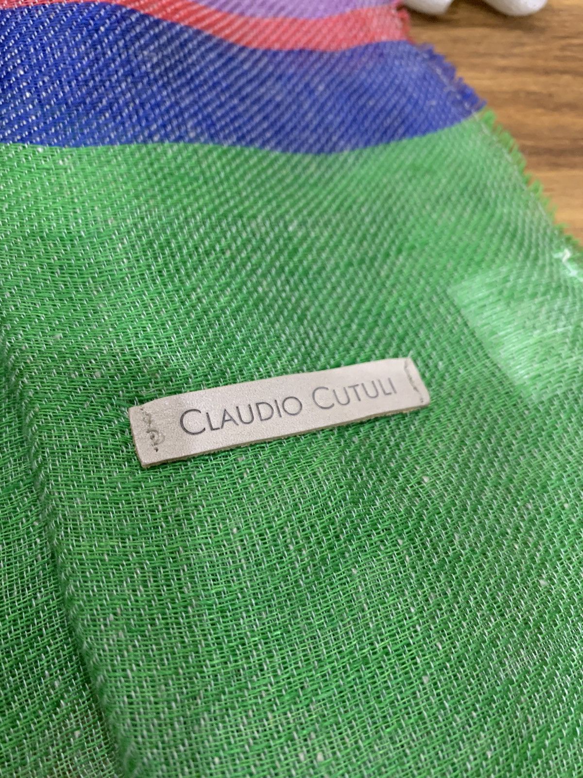 Vintage CLAUDIO CUTILINI Scarf Muffler Made In Italy Size ONE SIZE - 2 Thumbnail