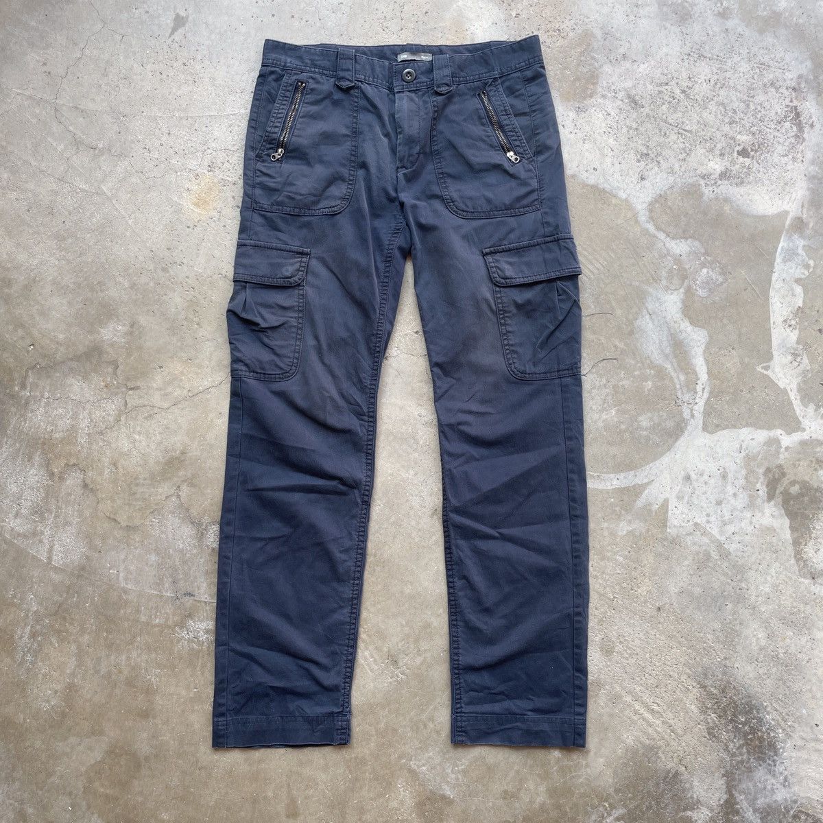 image of Vintage Gap Tactical Multipocket Utility Cargo Pants in Blue, Women's (Size 30)