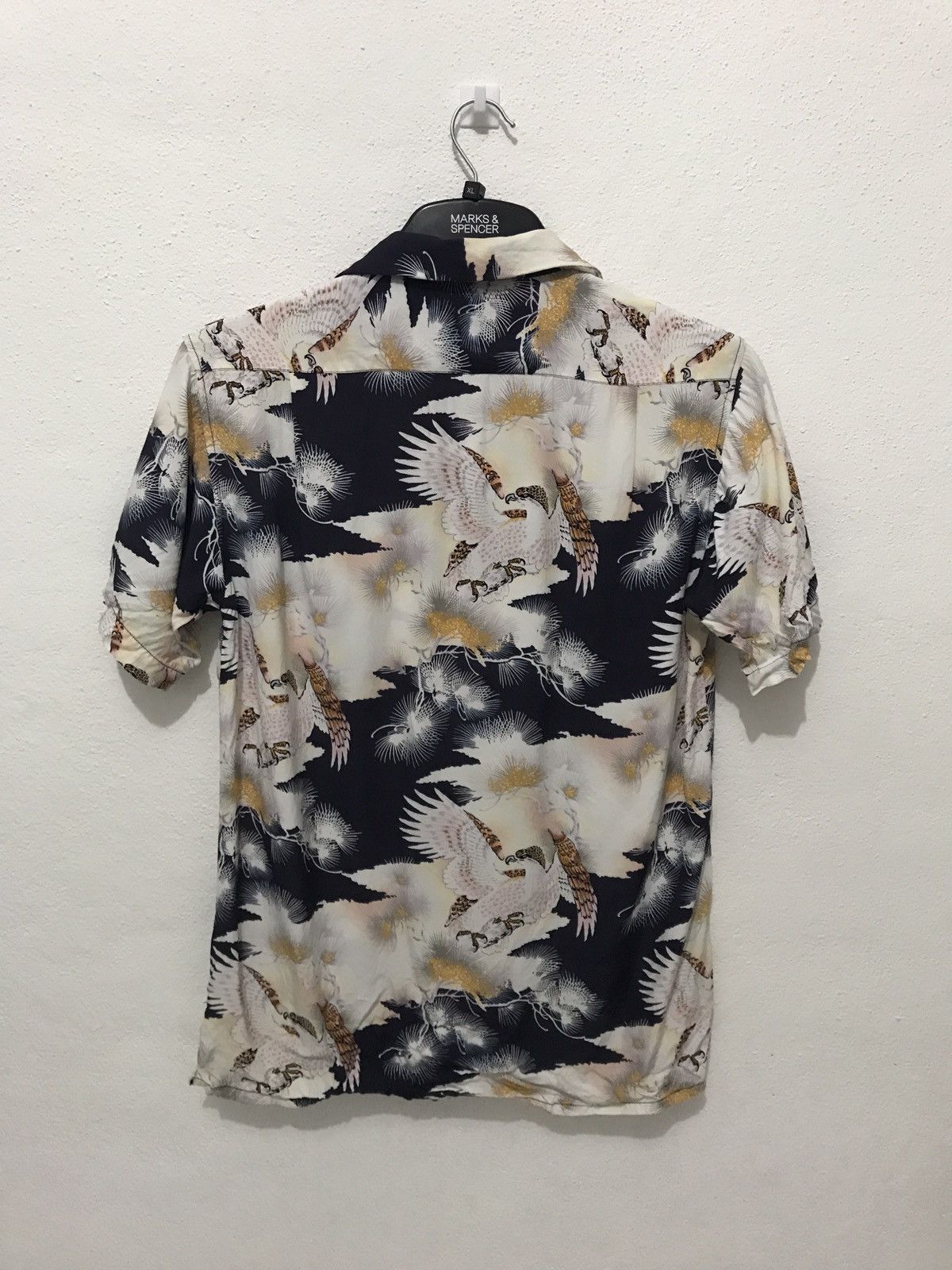 Japanese Brand RAYON SHIRT JAPANESE CLASSIC SCRIPT PHOENIXES Size US S / EU 44-46 / 1 - 2 Thumbnail