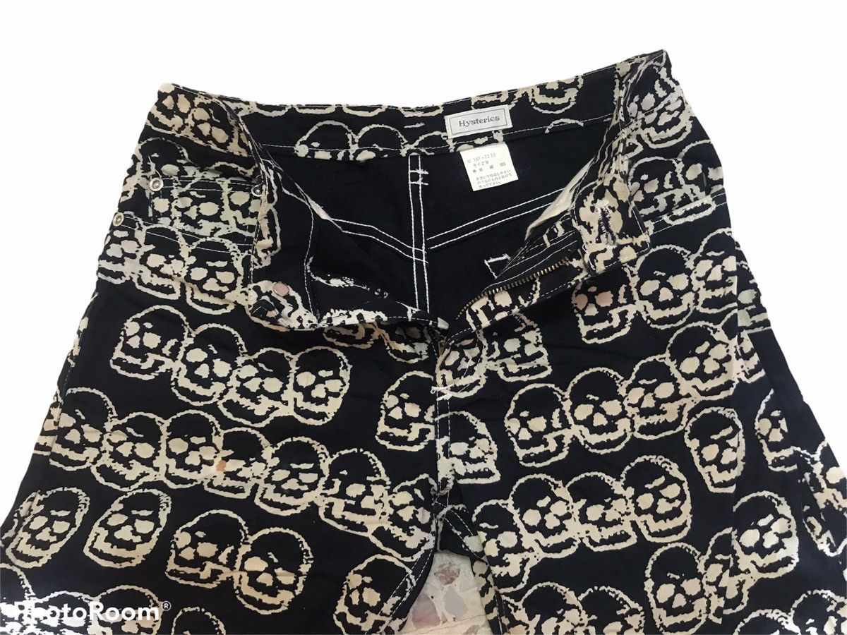 Hysteric Glamour Hysteric Glamour Skull Overprint Jeans Deadstock Size US 27 - 3 Thumbnail