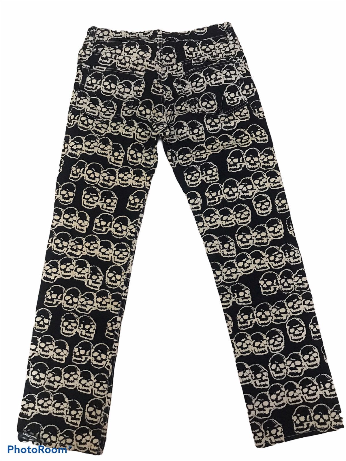 Hysteric Glamour Hysteric Glamour Skull Overprint Jeans Deadstock Size US 27 - 2 Thumbnail