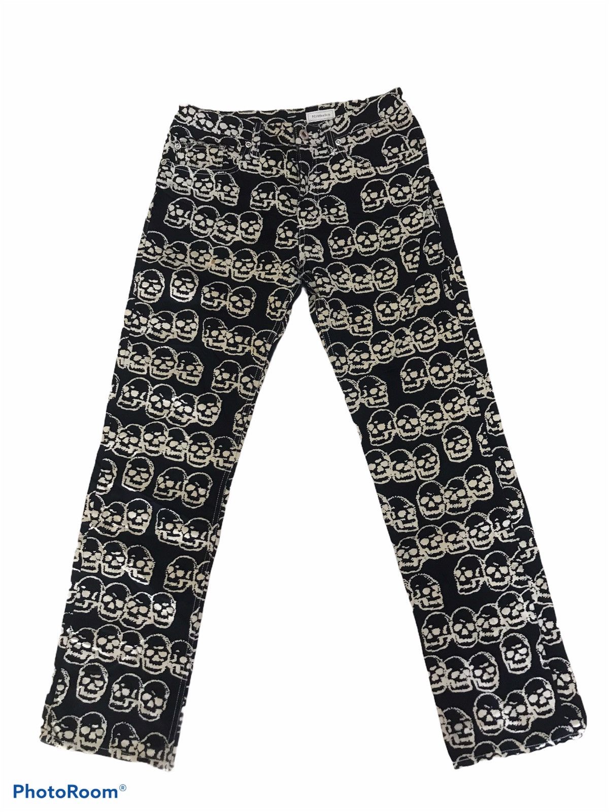 Hysteric Glamour Hysteric Glamour Skull Overprint Jeans Deadstock Size US 27 - 1 Thumbnail