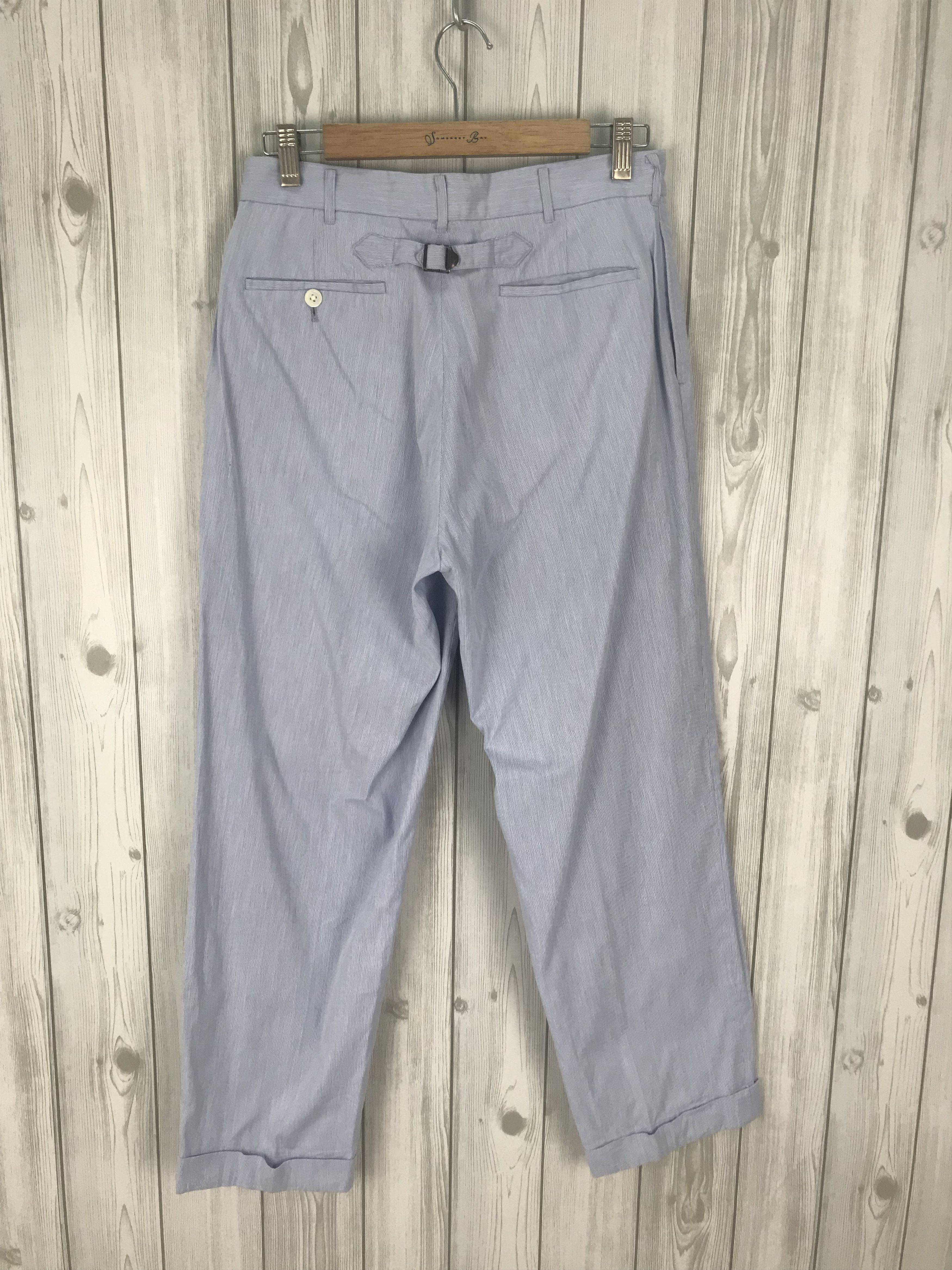 Japanese Brand Vintage VAN JAC Made In Japan Pin Striped Trouser Pants Size US 29 - 3 Thumbnail