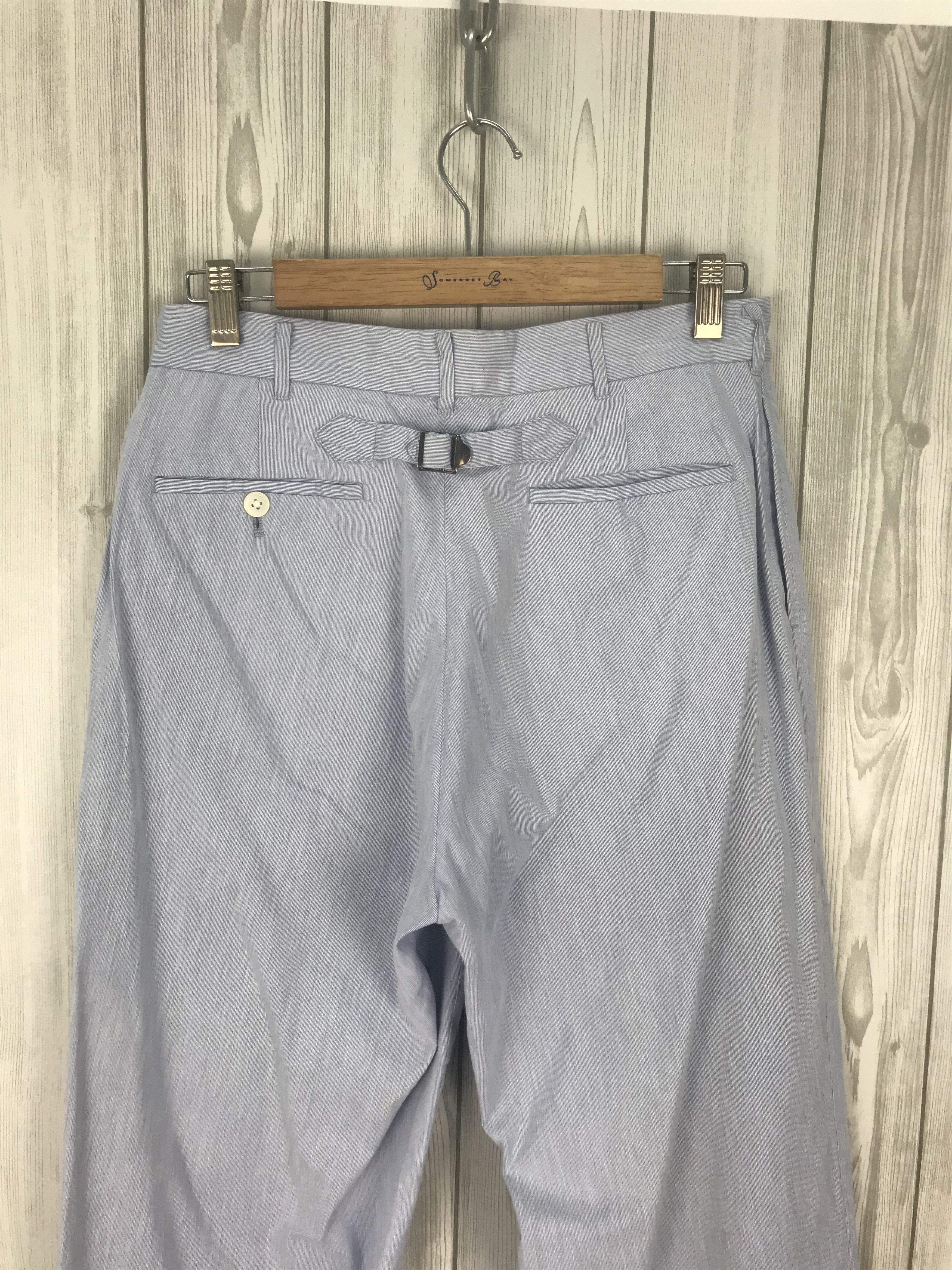 Japanese Brand Vintage VAN JAC Made In Japan Pin Striped Trouser Pants Size US 29 - 2 Thumbnail
