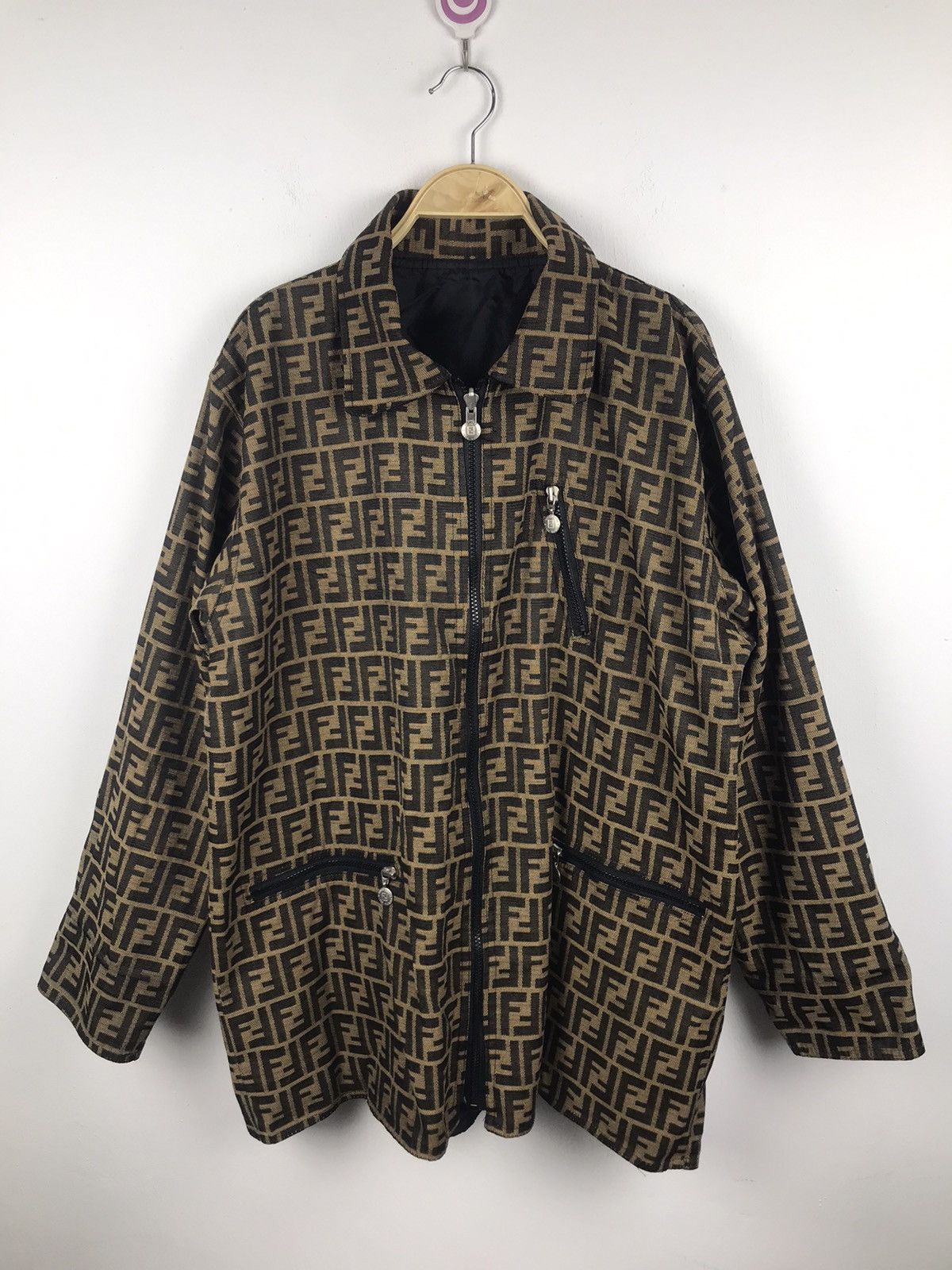 Fendi Fendi Monogram Reversible Jacket Size US XL / EU 56 / 4 - 1 Thumbnail