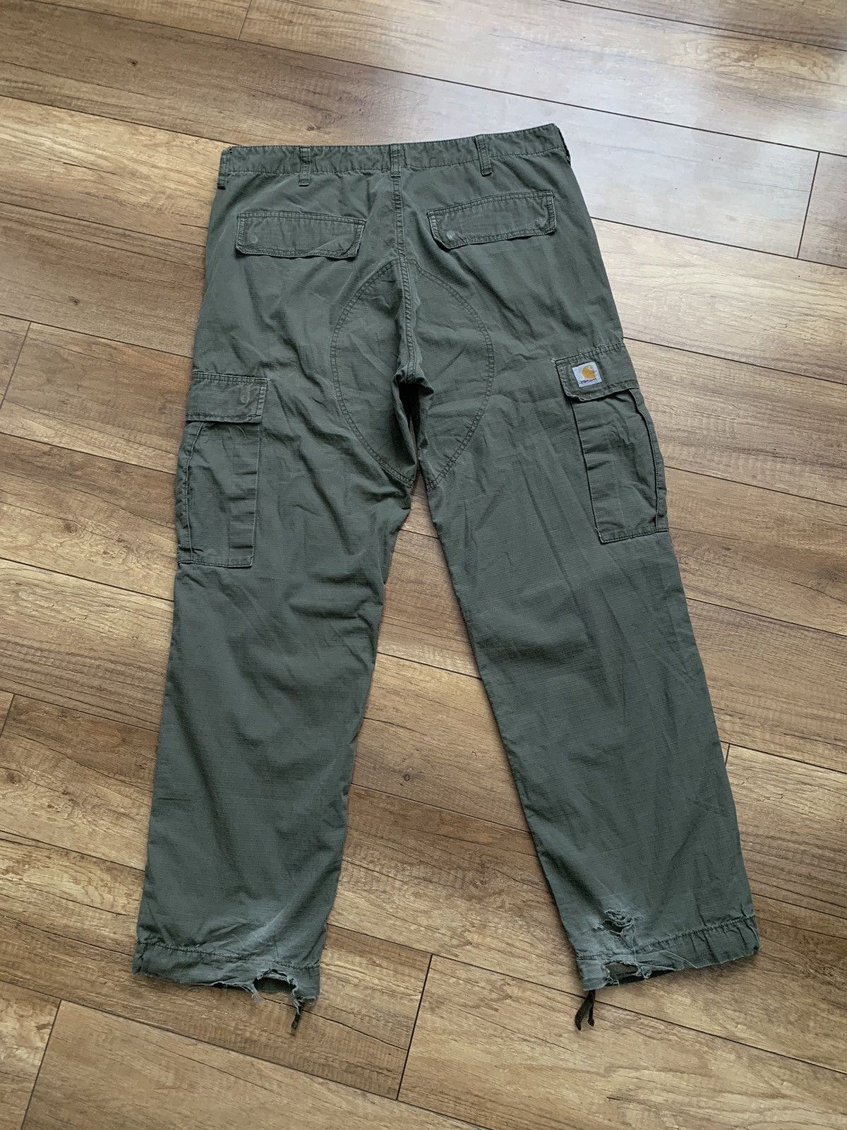 Carhartt Carhartt Regular Cargo Pants Distressed Thrashed Vintage Size US 36 / EU 52 - 1 Thumbnail