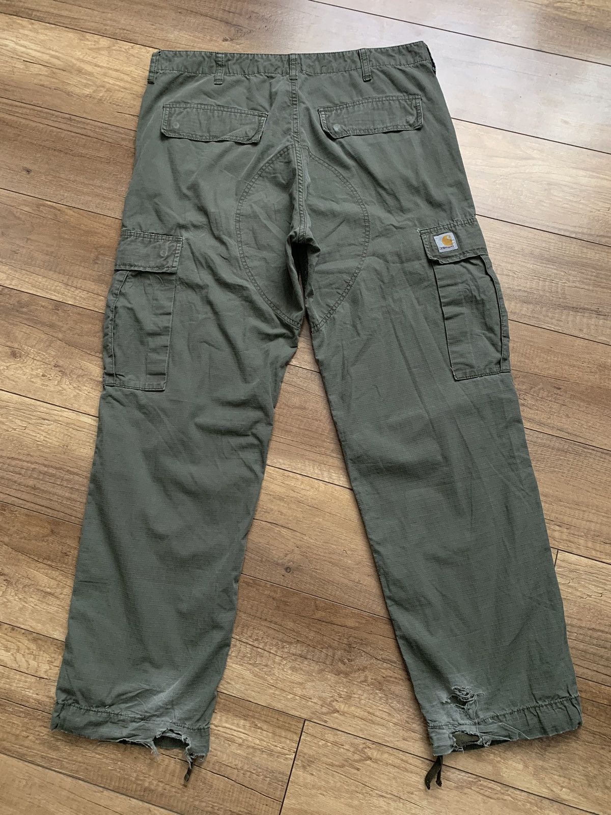 Carhartt Carhartt Regular Cargo Pants Distressed Thrashed Vintage Size US 36 / EU 52 - 2 Thumbnail