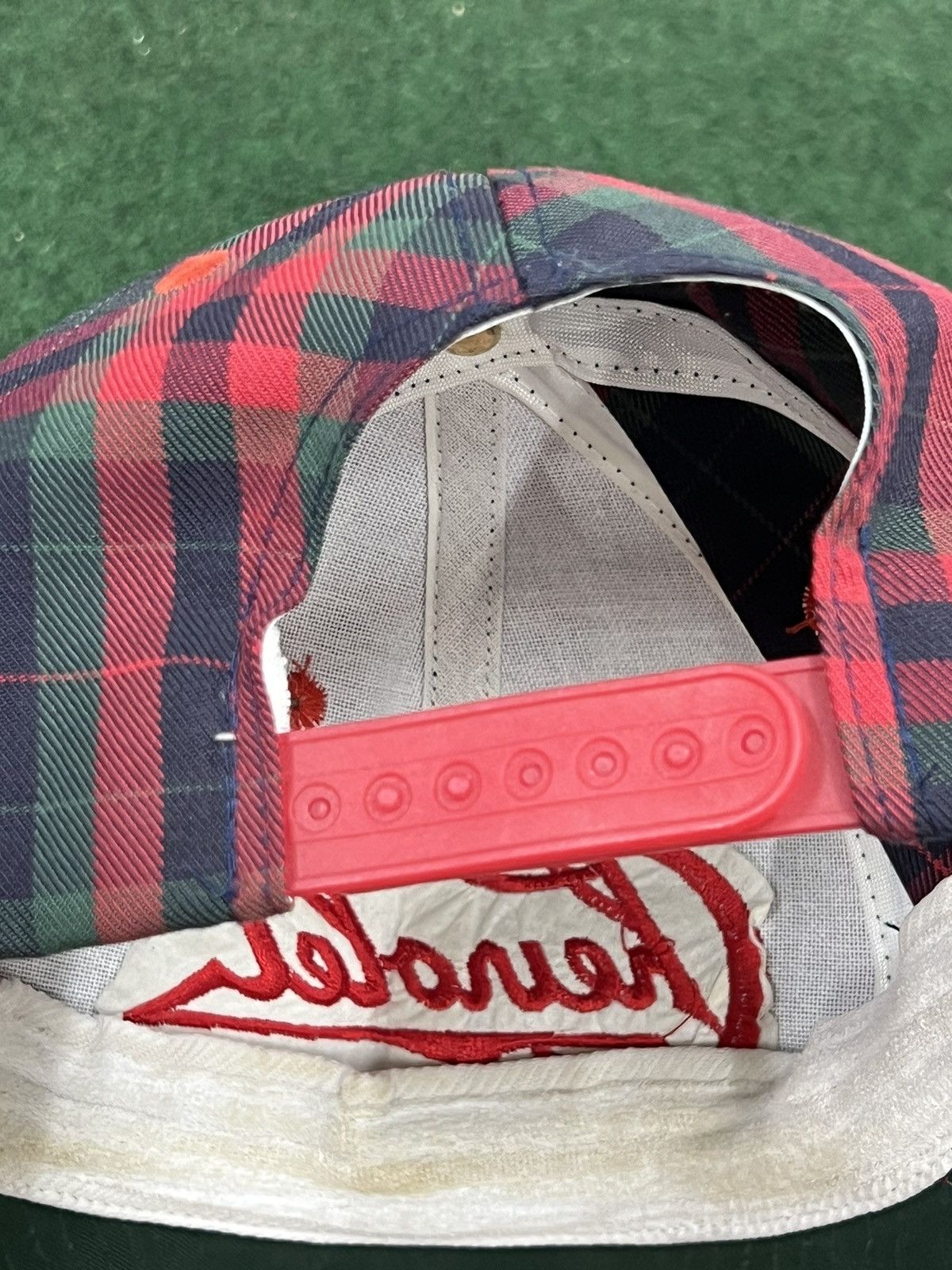 Chevrolet Vintage 90s Chevy Script Plaid Snapback Hat Size ONE SIZE - 4 Thumbnail