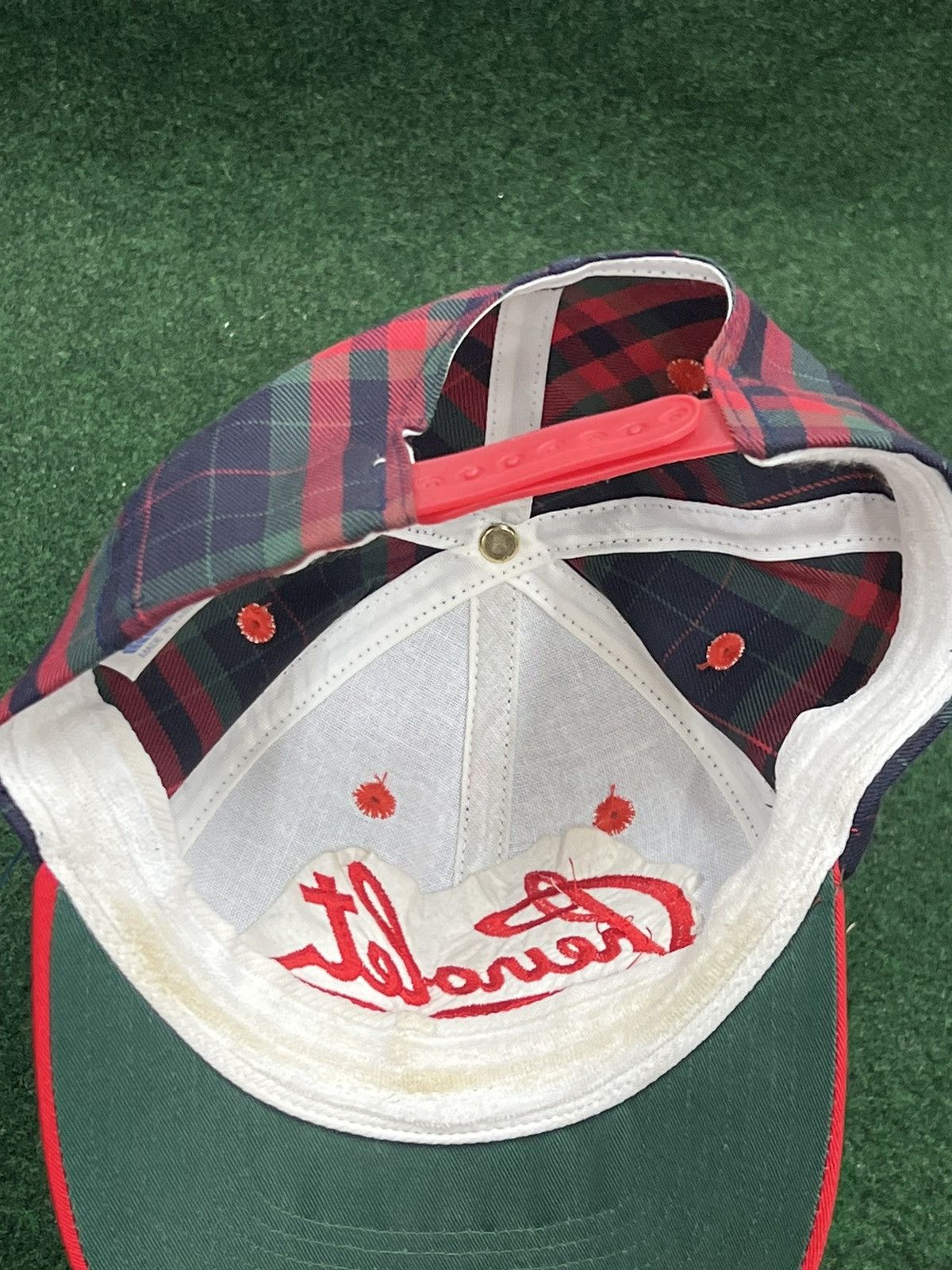 Chevrolet Vintage 90s Chevy Script Plaid Snapback Hat Size ONE SIZE - 3 Thumbnail