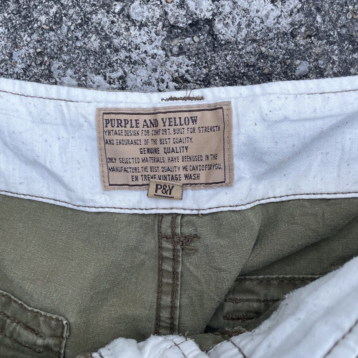 Japanese Brand Vintage Purple & Yellow Tactical Distressed Cargo Pants Size US 32 / EU 48 - 5 Thumbnail