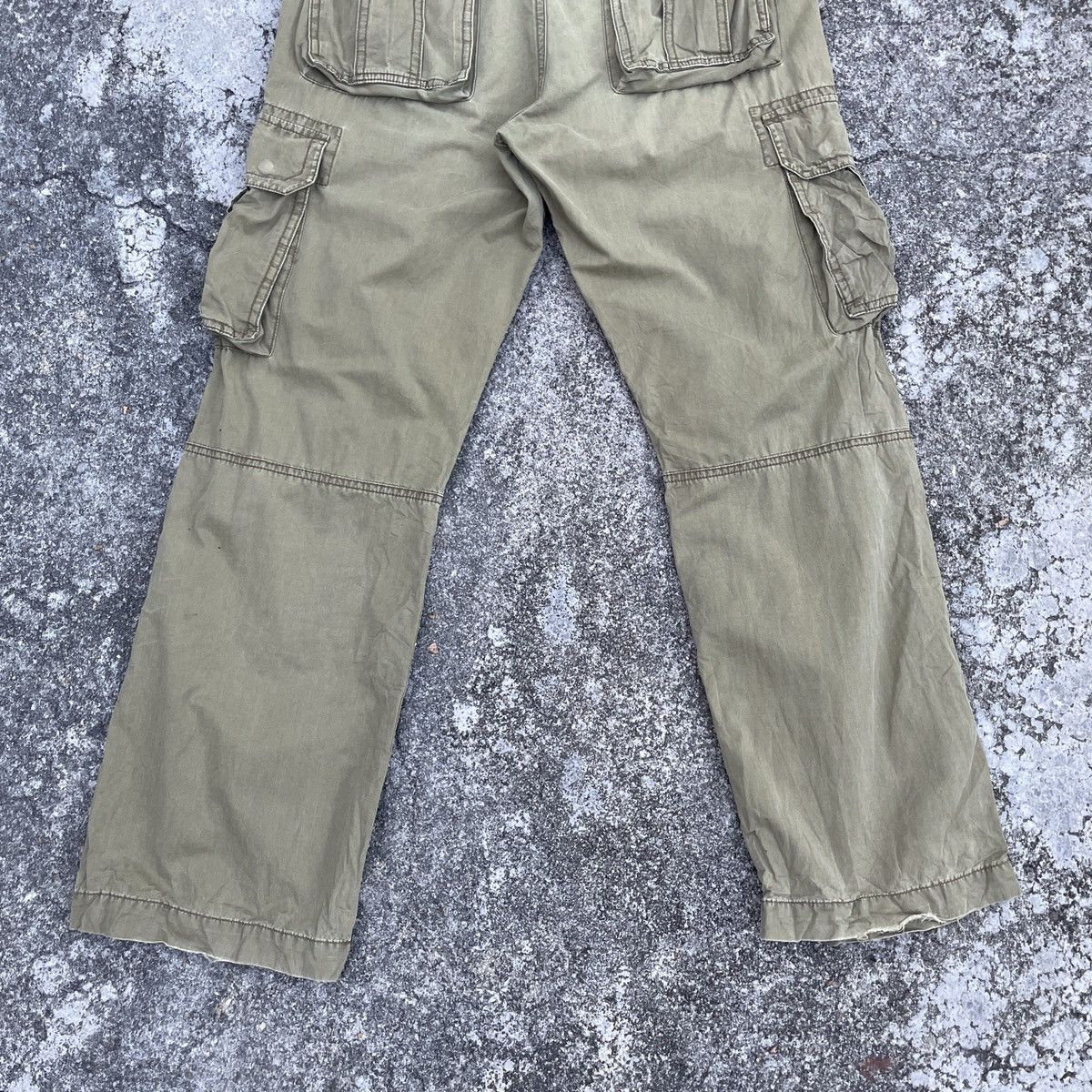 Japanese Brand Vintage Purple & Yellow Tactical Distressed Cargo Pants Size US 32 / EU 48 - 10 Thumbnail