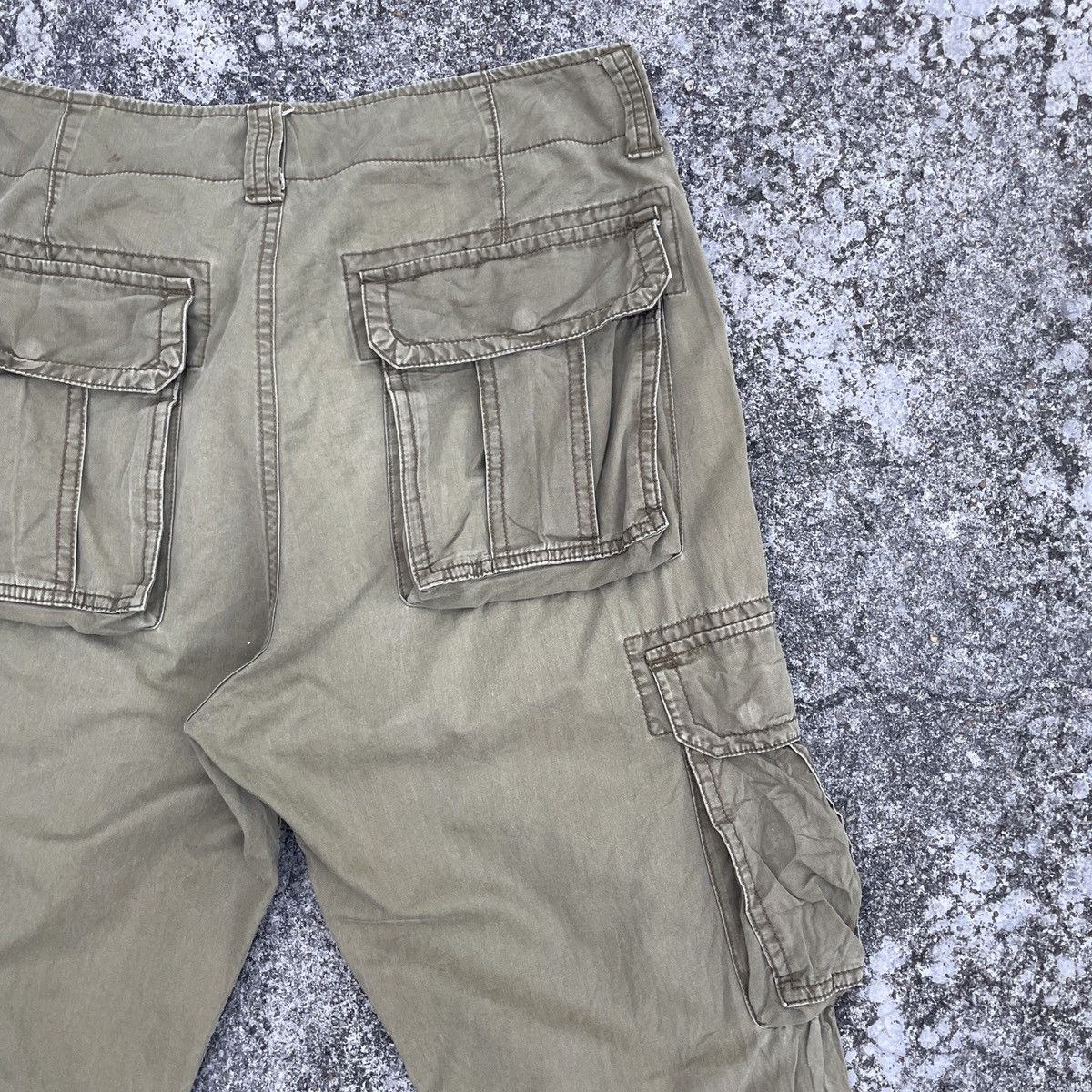 Japanese Brand Vintage Purple & Yellow Tactical Distressed Cargo Pants Size US 32 / EU 48 - 8 Thumbnail