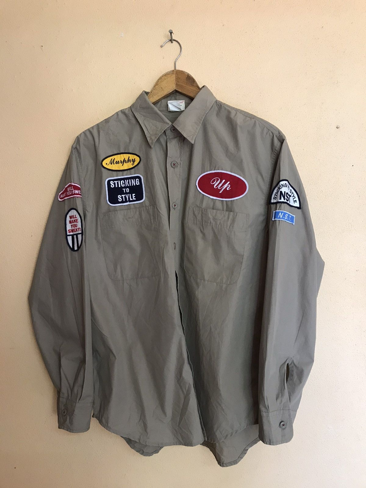 Japanese Brand NEVER SEEN THING BUTTON UP LONG SLEEVE Size US L / EU 52-54 / 3 - 2 Thumbnail