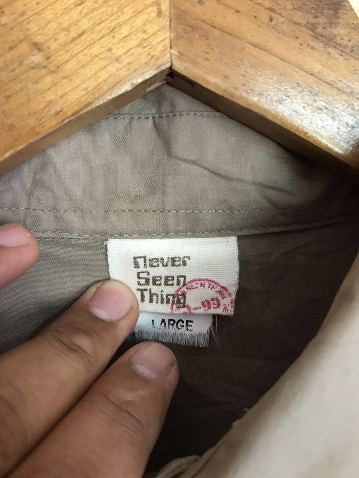 Japanese Brand NEVER SEEN THING BUTTON UP LONG SLEEVE Size US L / EU 52-54 / 3 - 7 Thumbnail