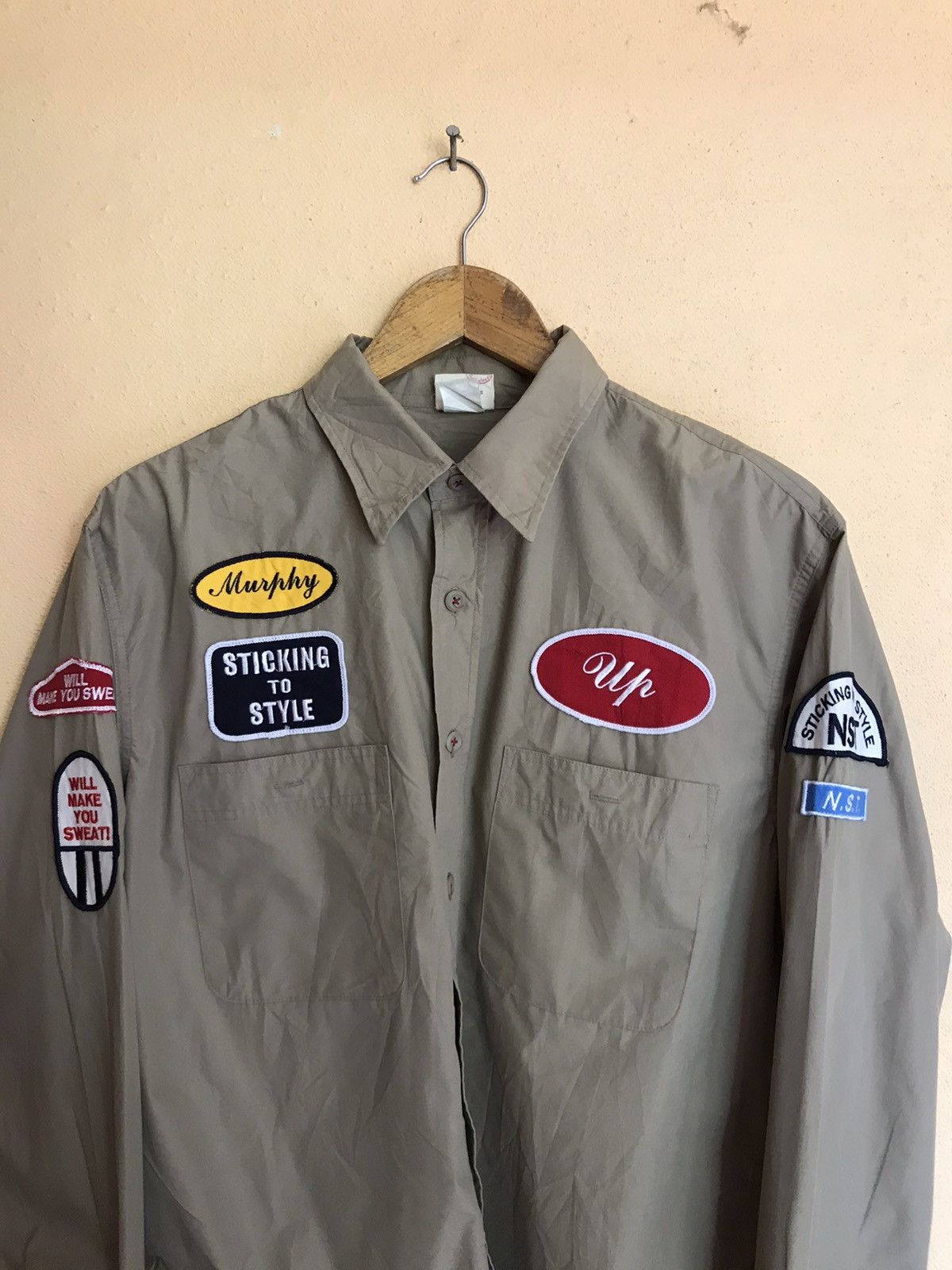 Japanese Brand NEVER SEEN THING BUTTON UP LONG SLEEVE Size US L / EU 52-54 / 3 - 5 Thumbnail