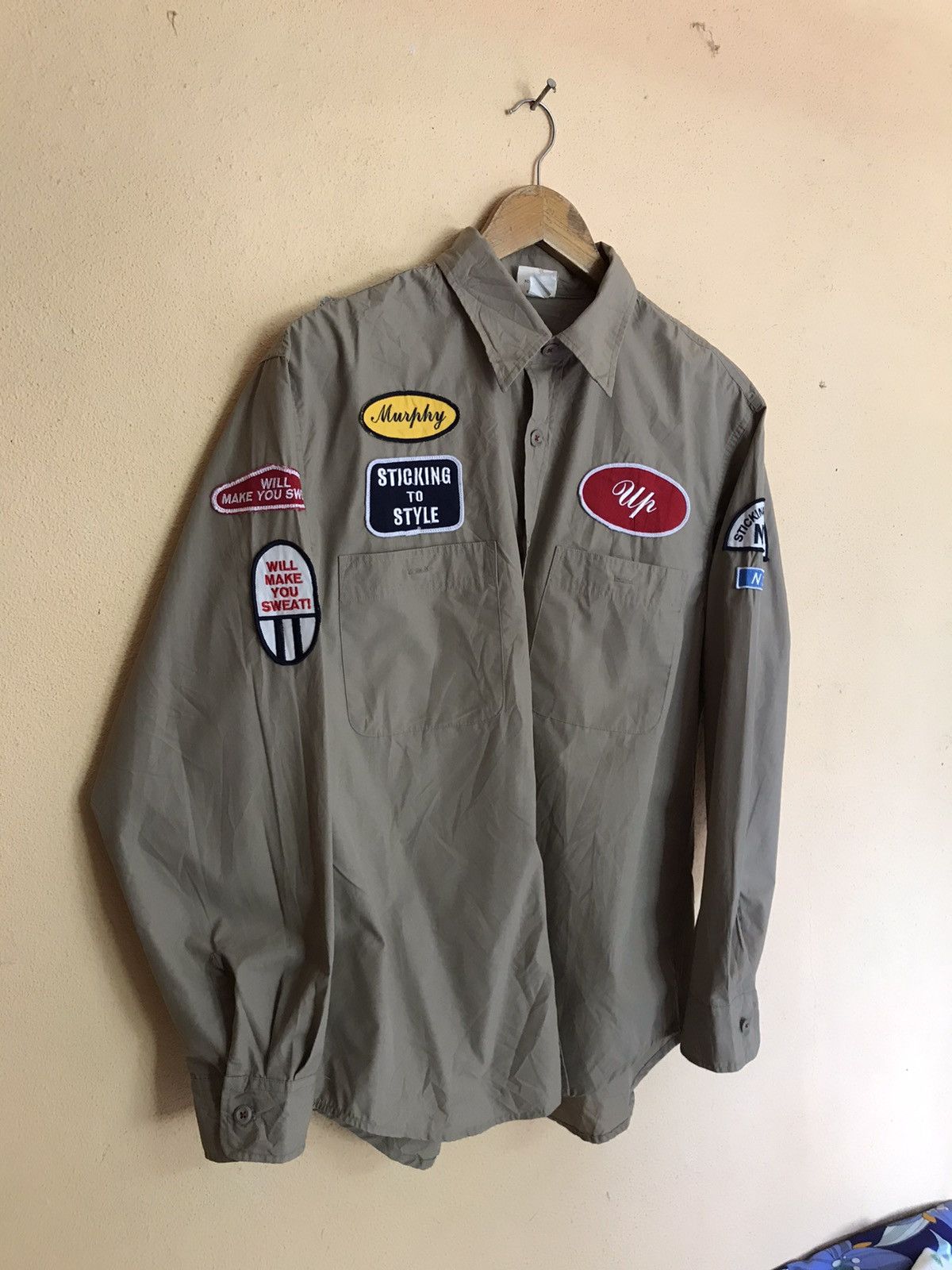Japanese Brand NEVER SEEN THING BUTTON UP LONG SLEEVE Size US L / EU 52-54 / 3 - 3 Thumbnail