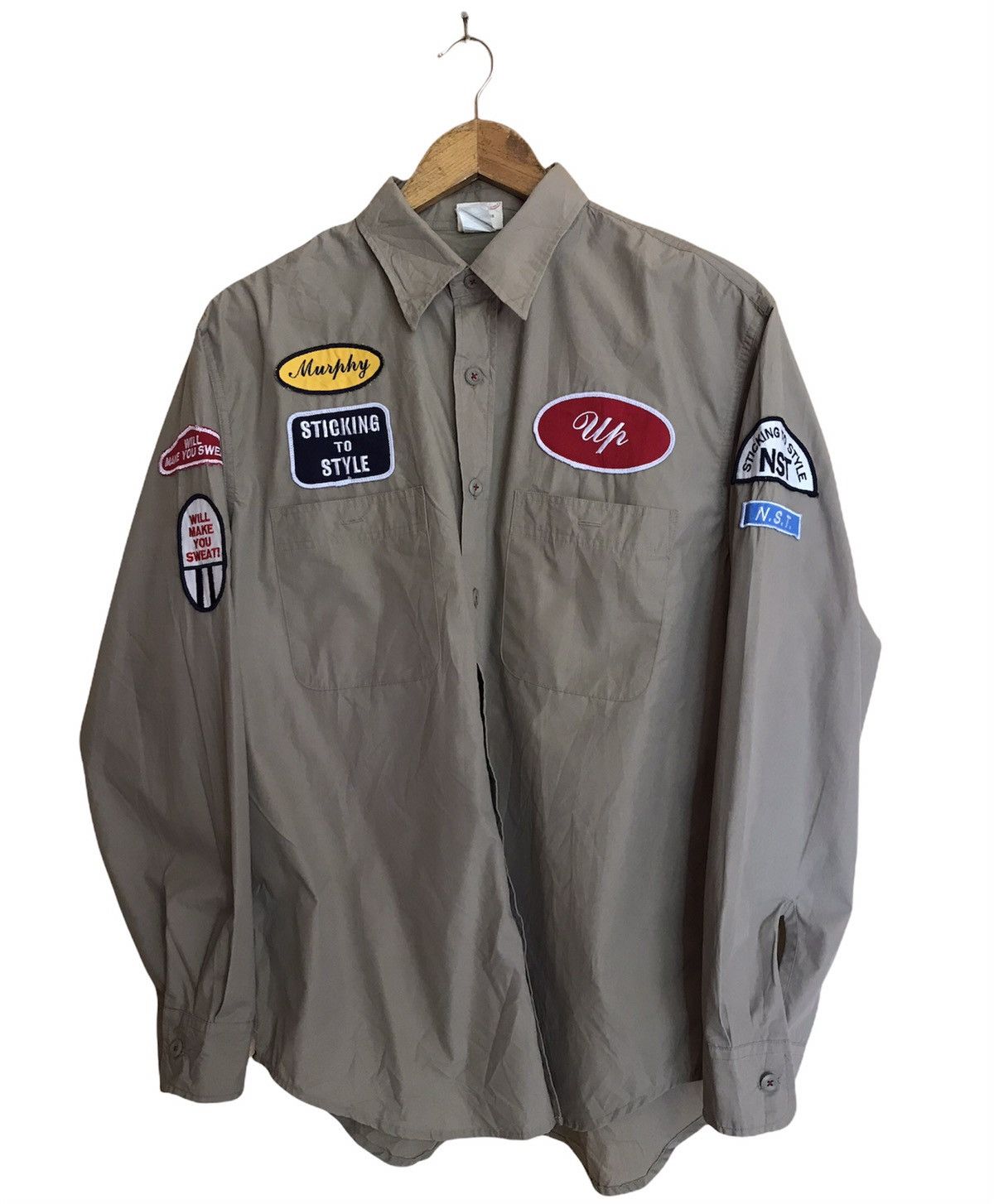 Japanese Brand NEVER SEEN THING BUTTON UP LONG SLEEVE Size US L / EU 52-54 / 3 - 1 Thumbnail