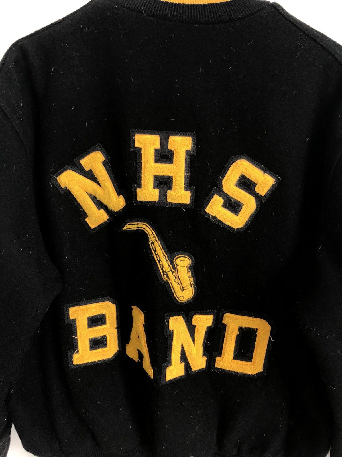 Vintage NHS Band Holloway Original Varsity Jacket B2 Size US L / EU 52-54 / 3 - 3 Thumbnail