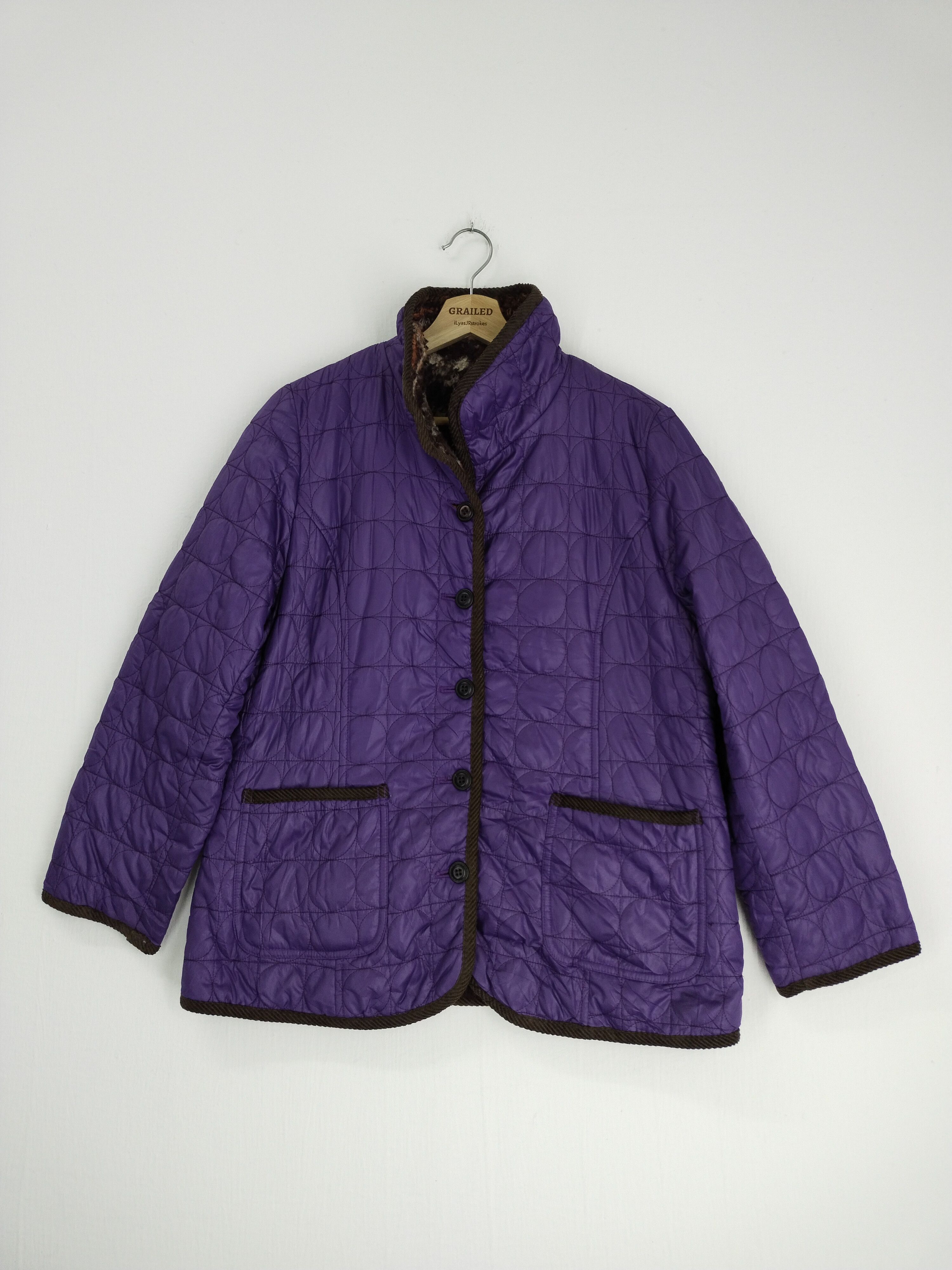 Japanese Brand VINTAGE GEO PRINT REVERSIBLE DOWN JACKET Size L / US 10 / IT 46 - 4 Thumbnail