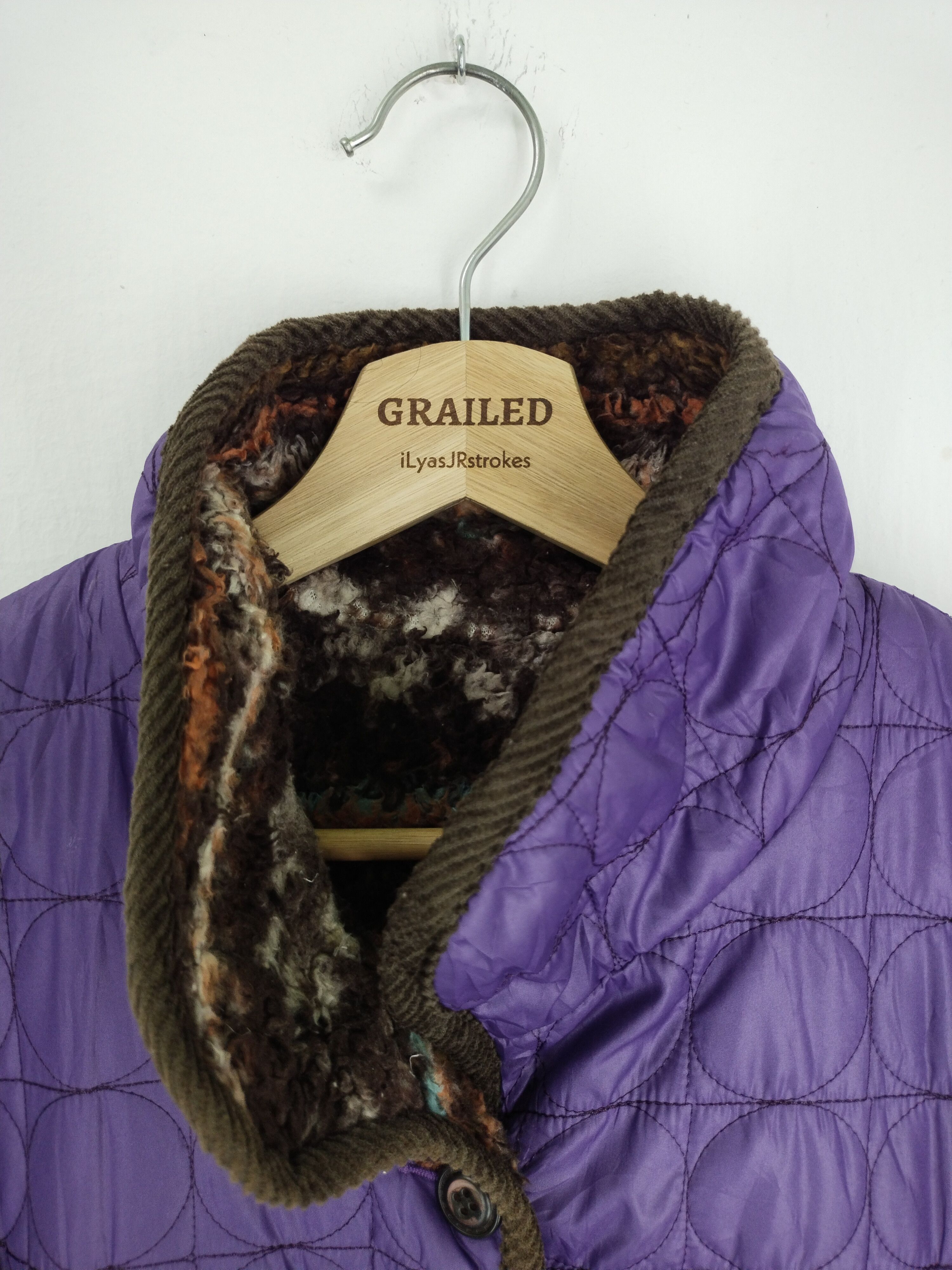 Japanese Brand VINTAGE GEO PRINT REVERSIBLE DOWN JACKET Size L / US 10 / IT 46 - 17 Thumbnail