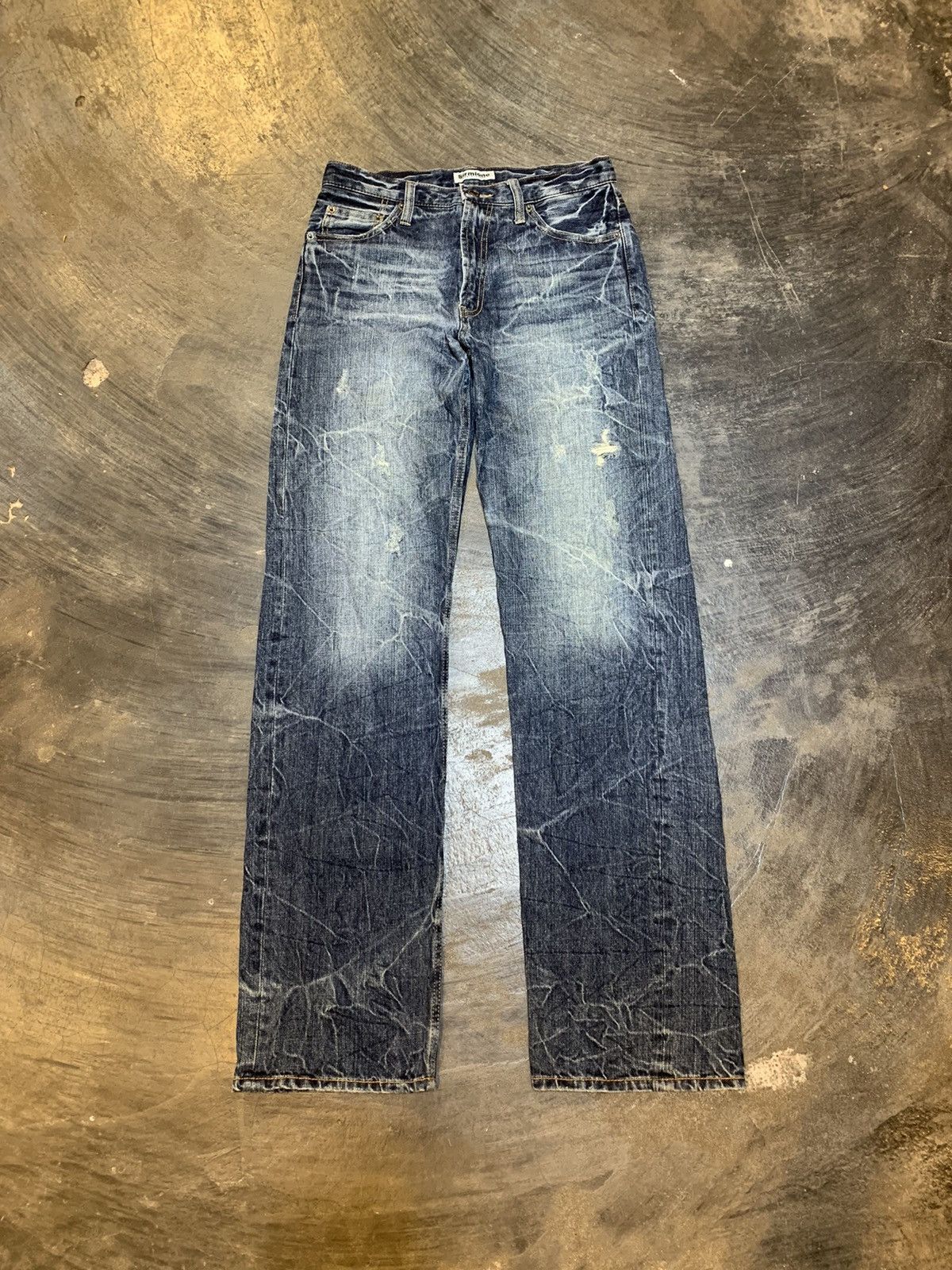 Japanese Brand 🤝🏻accept offer🤝🏻 Limited Embroidery Logo Design Sirmione Denim Size US 29 - 4 Thumbnail