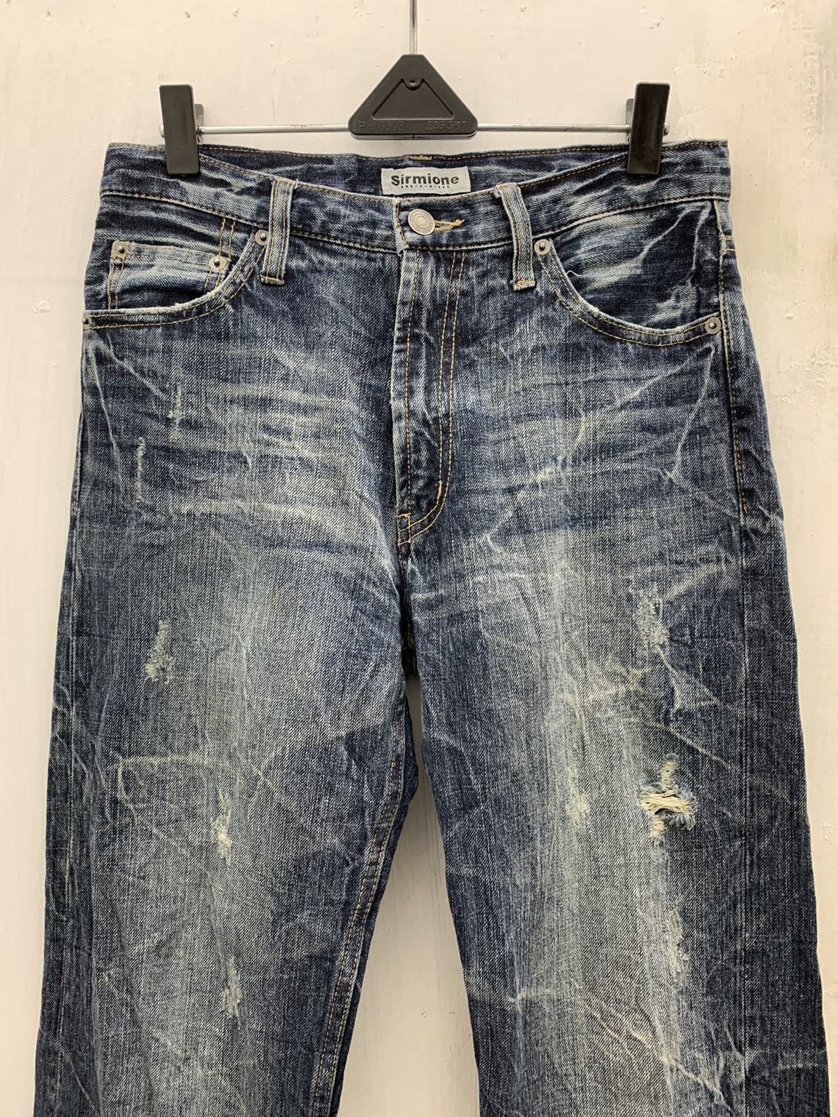 Japanese Brand 🤝🏻accept offer🤝🏻 Limited Embroidery Logo Design Sirmione Denim Size US 29 - 2 Thumbnail