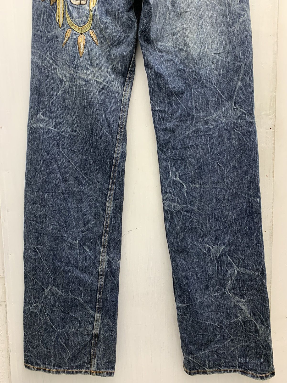 Japanese Brand 🤝🏻accept offer🤝🏻 Limited Embroidery Logo Design Sirmione Denim Size US 29 - 8 Thumbnail