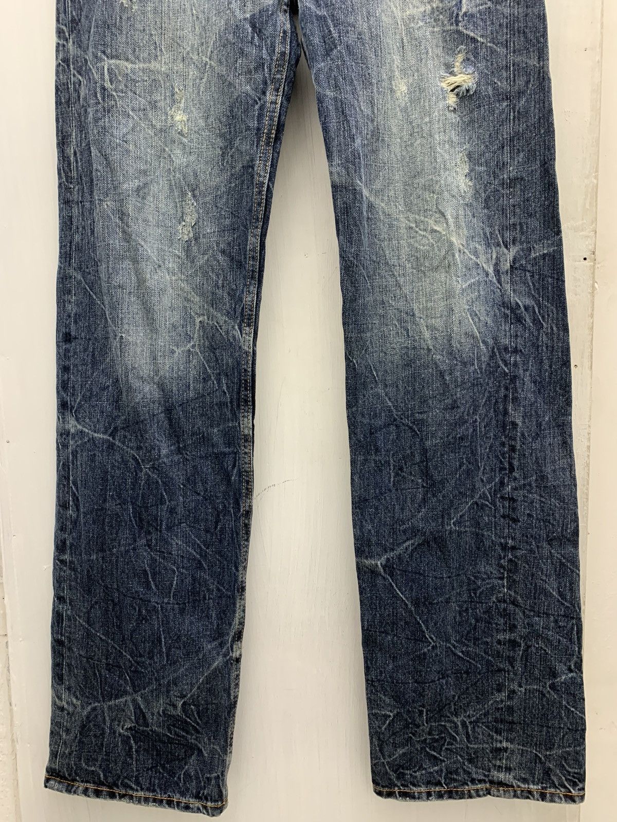 Japanese Brand 🤝🏻accept offer🤝🏻 Limited Embroidery Logo Design Sirmione Denim Size US 29 - 7 Thumbnail