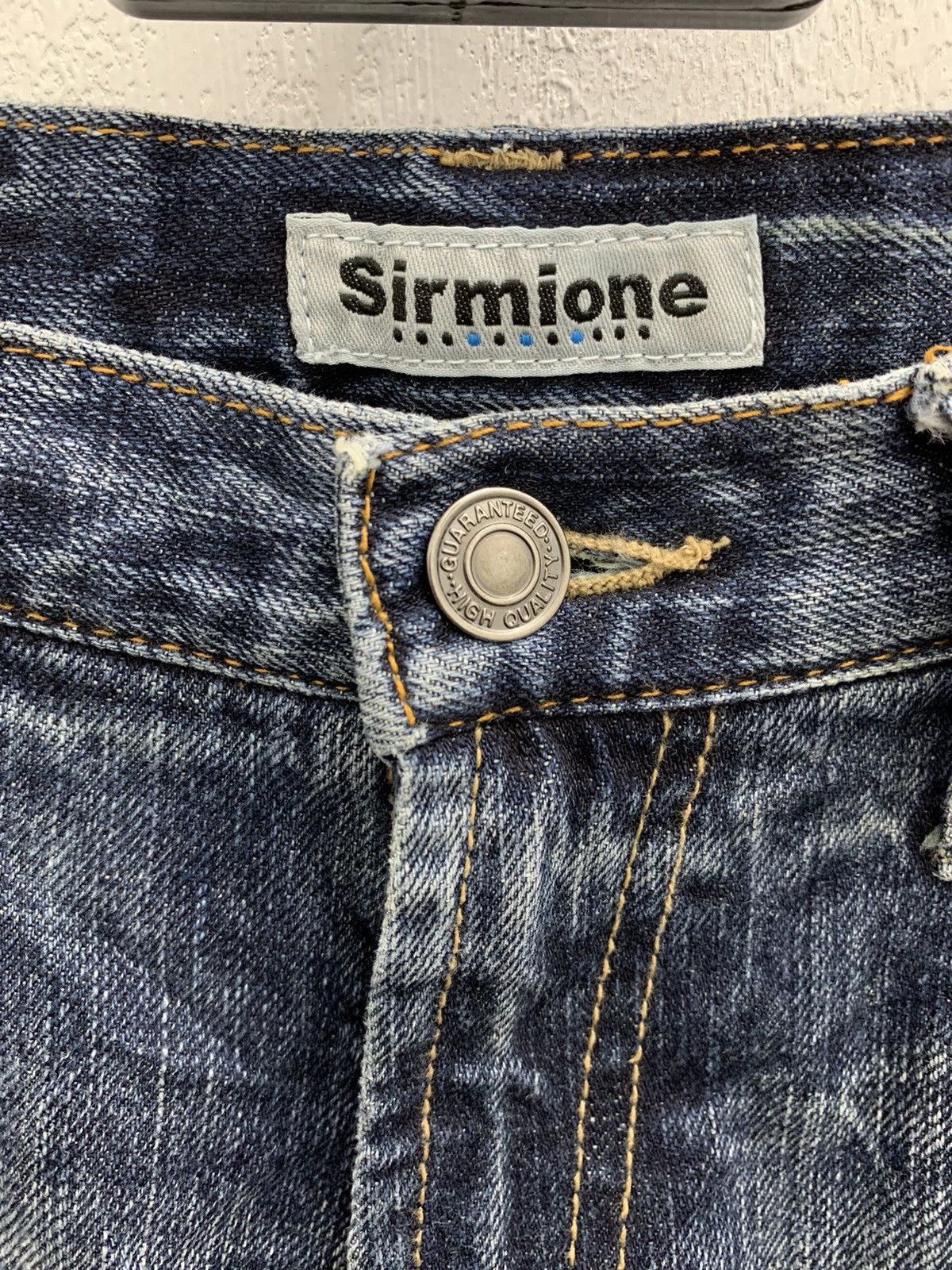 Japanese Brand 🤝🏻accept offer🤝🏻 Limited Embroidery Logo Design Sirmione Denim Size US 29 - 9 Thumbnail