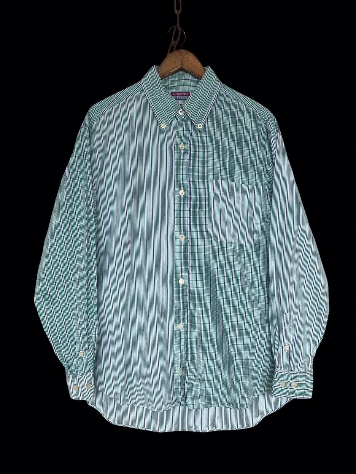 image of Archival Clothing x Nigel Cabourn Finaldropvintage Patchwork Nigel Cabourn Shirt Button (Size Large