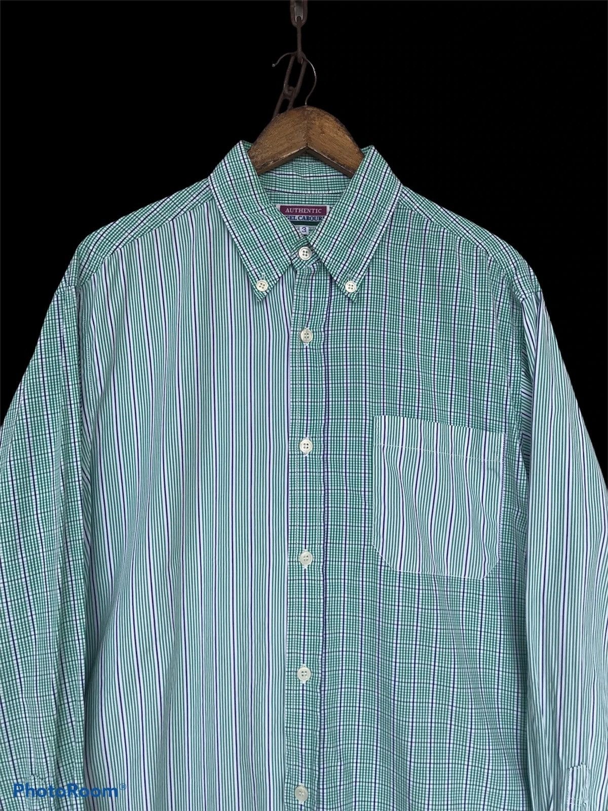 Nigel Cabourn 🔥Vintage Nigel Cabourn Patchwork Shirt Button Size US L / EU 52-54 / 3 - 2 Thumbnail