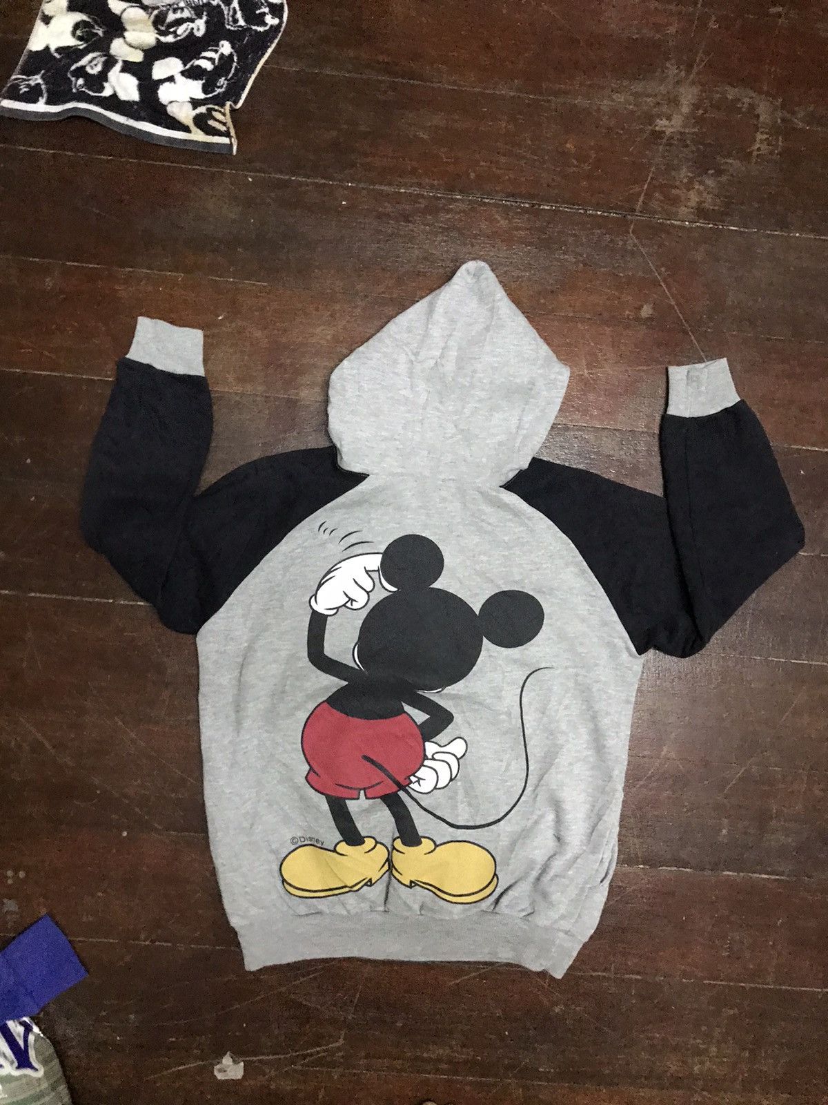 Disney × Mickey Mouse × Vintage Mickey Mouse mirror print pullover hoodie Size US L / EU 52-54 / 3 - 2 Thumbnail