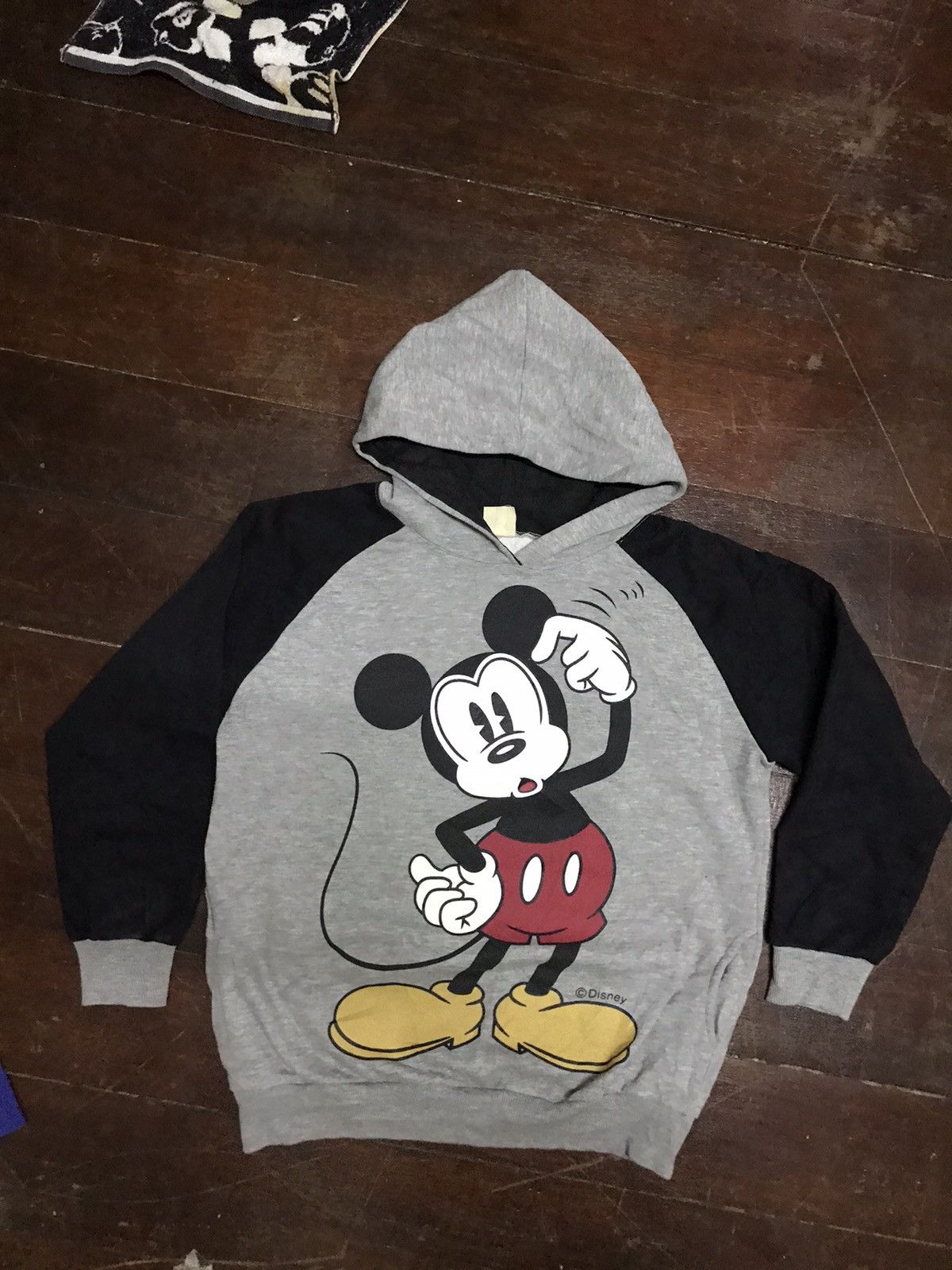 Disney × Mickey Mouse × Vintage Mickey Mouse mirror print pullover hoodie Size US L / EU 52-54 / 3 - 1 Thumbnail