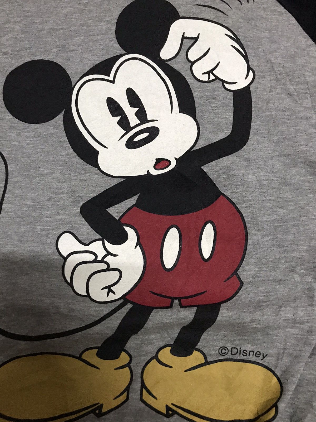 Disney × Mickey Mouse × Vintage Mickey Mouse mirror print pullover hoodie Size US L / EU 52-54 / 3 - 4 Thumbnail